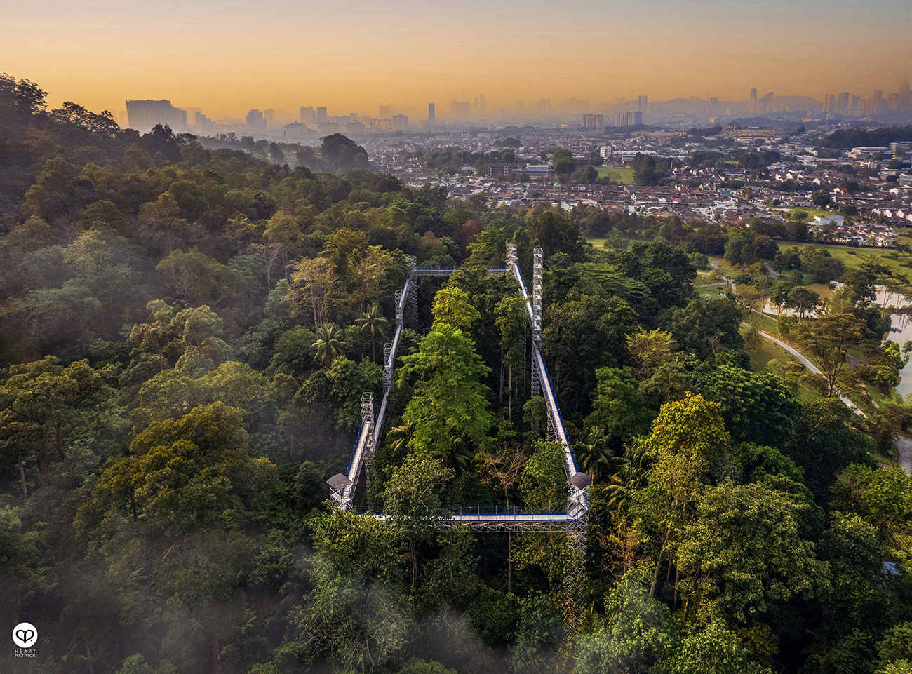heartpatrick aerial photography urban exploring forest skywalk FRIM kepong