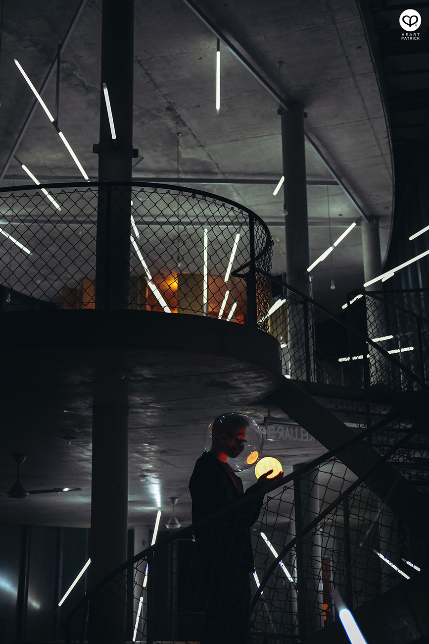 heartpatrick urban exploring star kl light installation jun ong godown