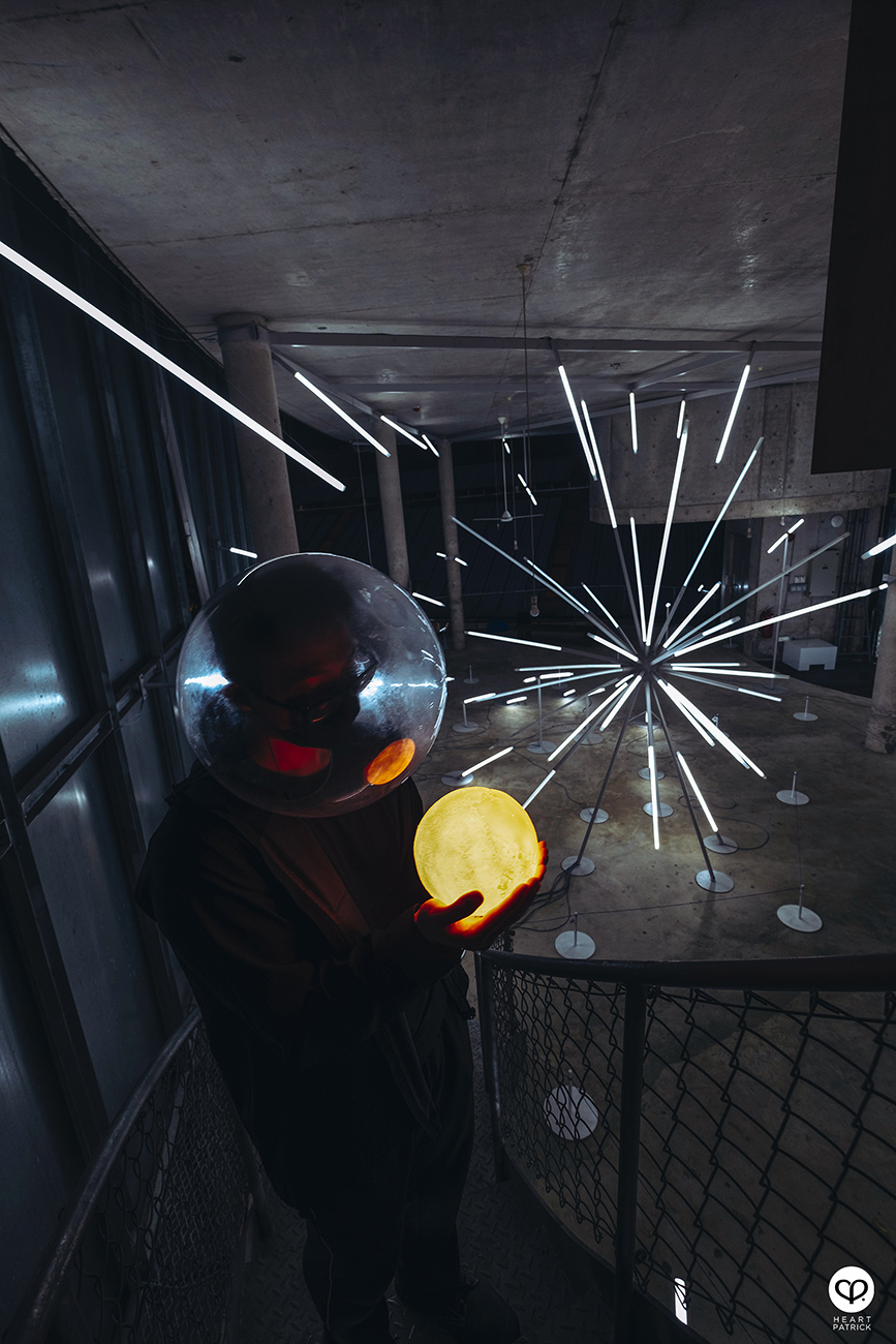 heartpatrick urban exploring star kl light installation jun ong godown