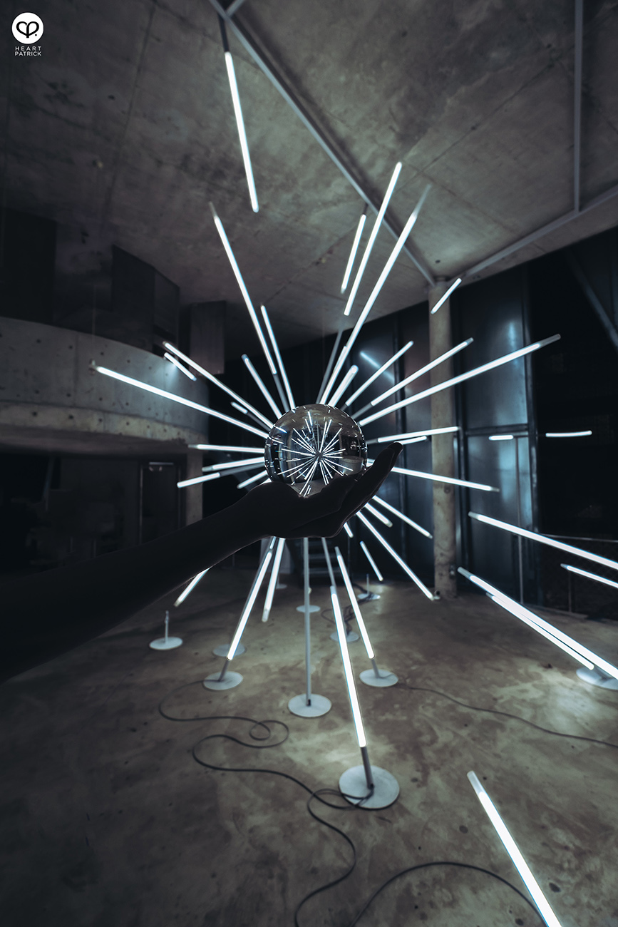 heartpatrick urban exploring star kl light installation jun ong godown