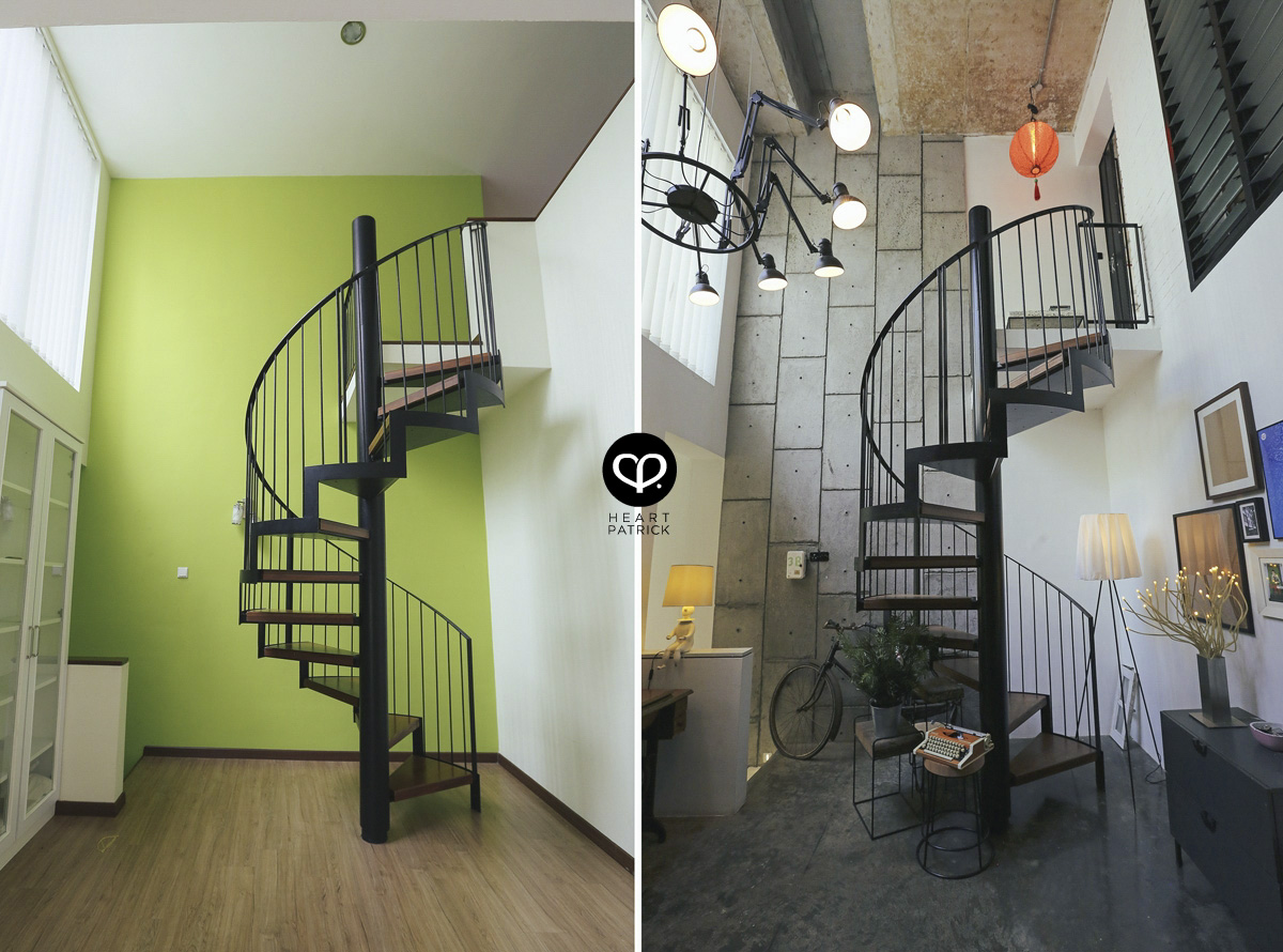 Heartifacts industrial vintage interior design renovation work