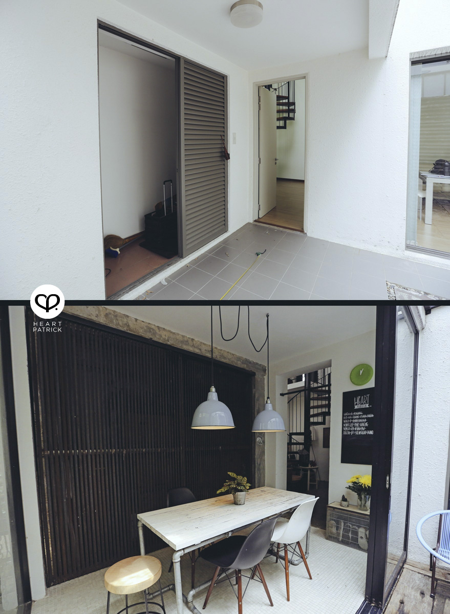 Heartifacts industrial vintage interior design renovation work