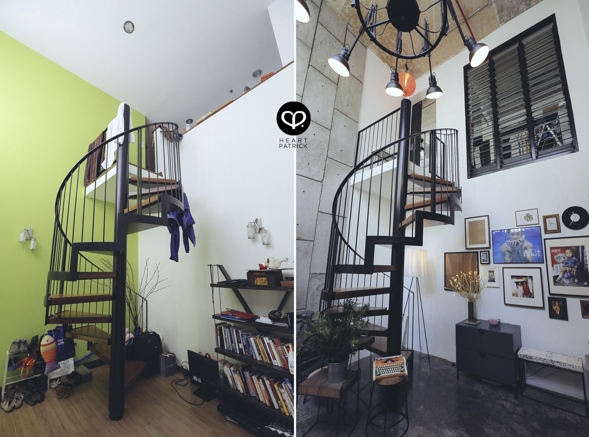 Heartifacts industrial vintage interior design renovation work