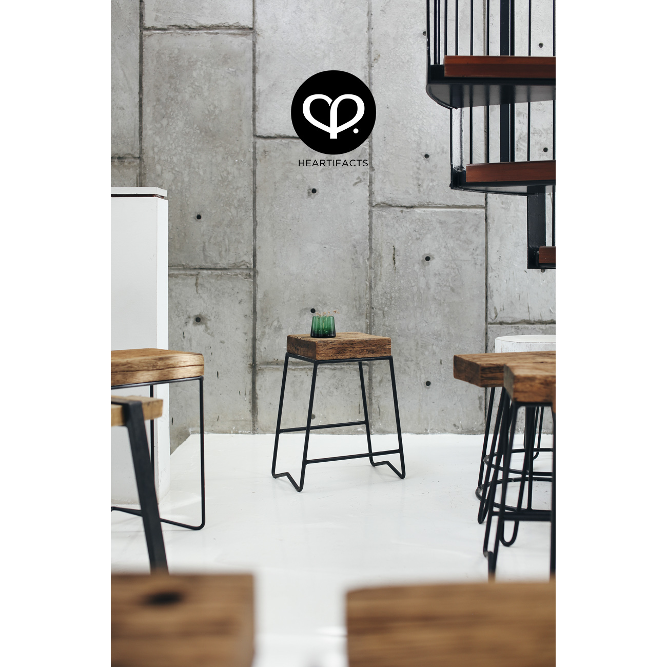 heartpatrick heartifacts furniture industrial vintage recycled repurposed wood railway sleeper