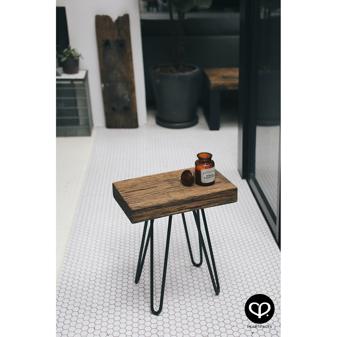 heartpatrick heartifacts furniture industrial vintage recycled repurposed wood railway sleeper