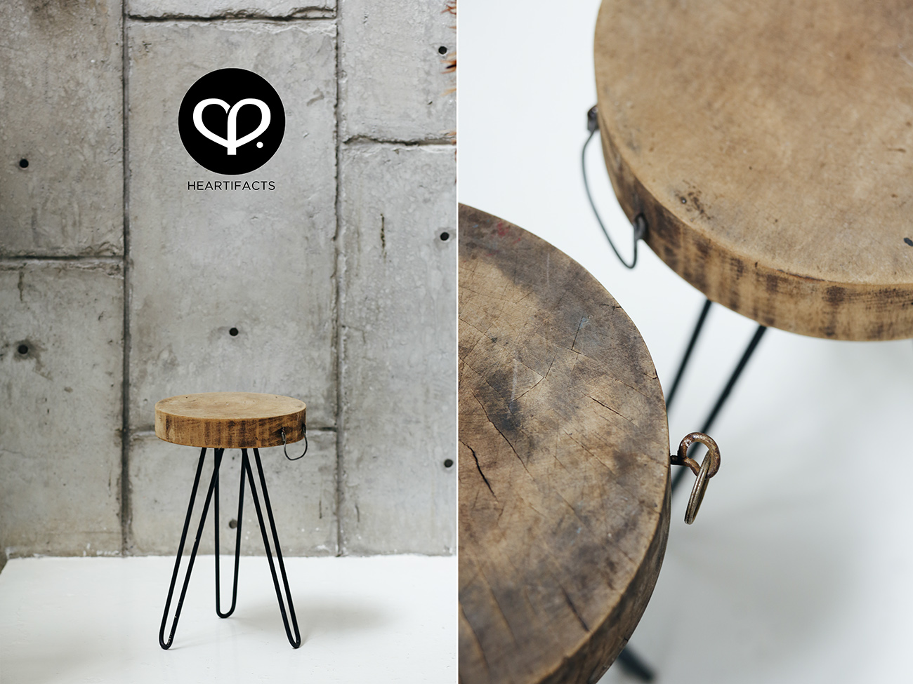 heartpatrick heartifacts furniture industrial vintage recycled repurposed wood railway sleeper