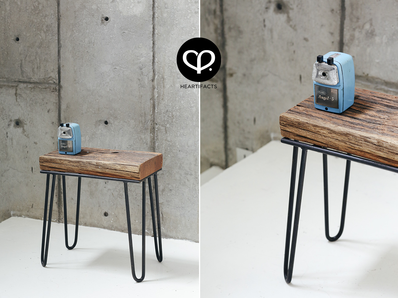 heartpatrick heartifacts furniture industrial vintage recycled repurposed wood railway sleeper