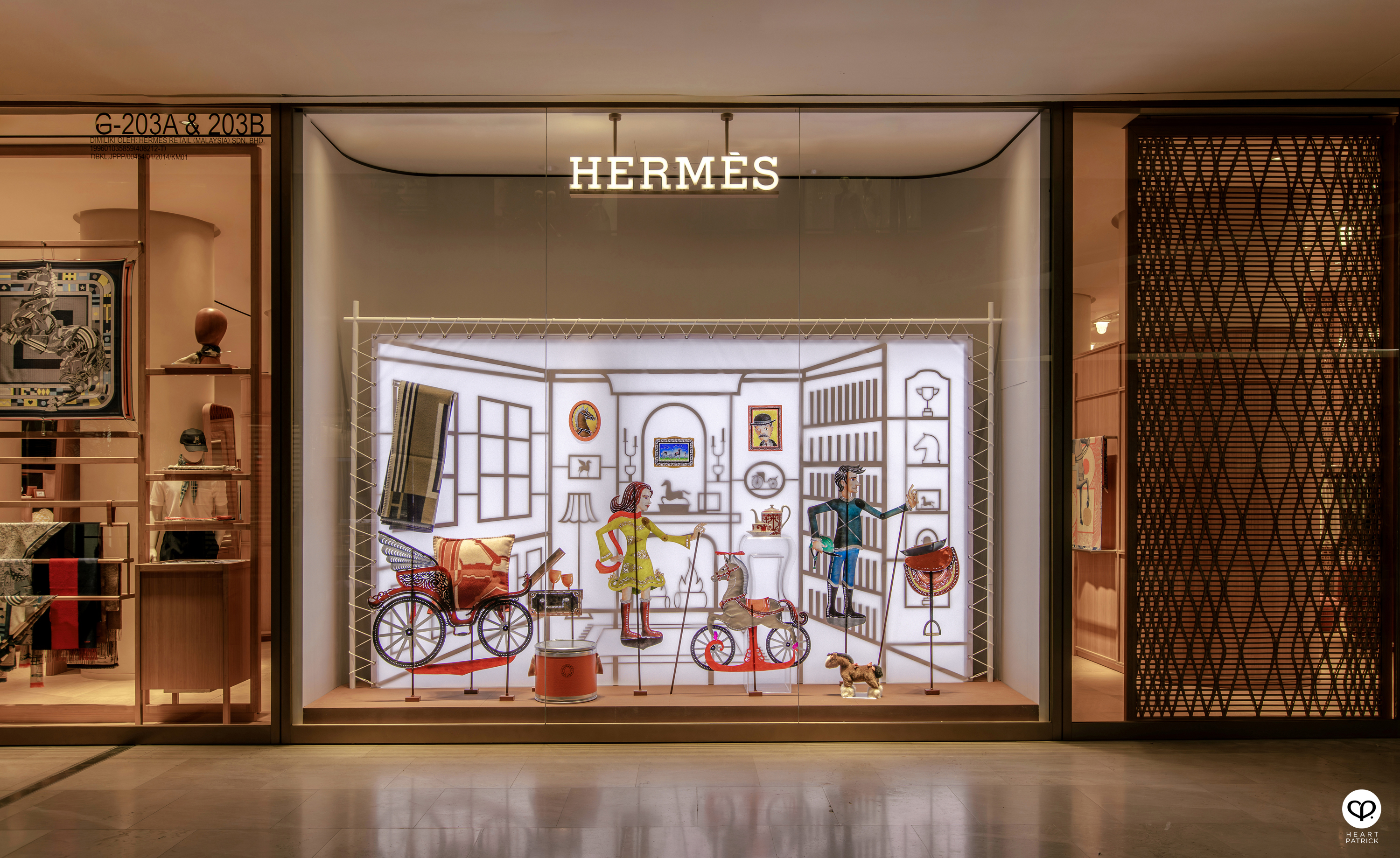 heartpatrick architecture interior commercial boutique photography Herm�s fashion kuala lumpur midvalley gardens mall