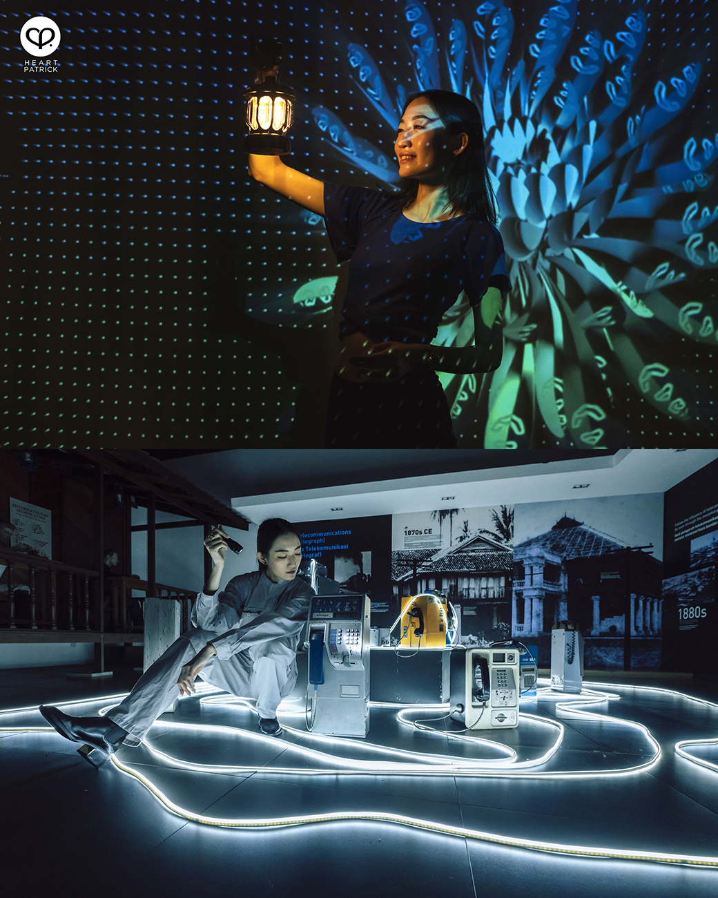 heartpatrick street urban digital art festival immersio mengukir 2022 muzium telekom filamen