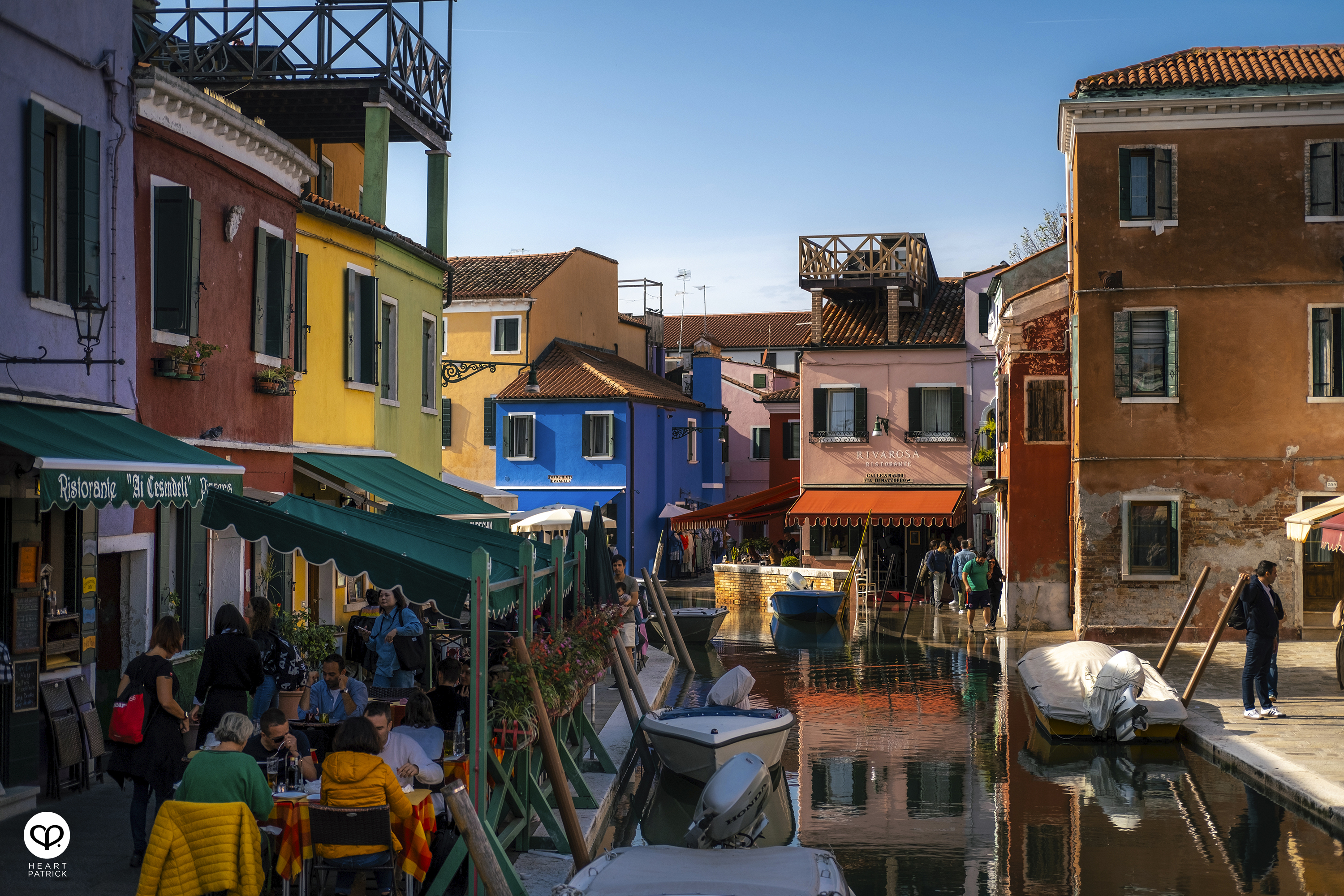 heartpatrick travel burano island venice italy colorful town
