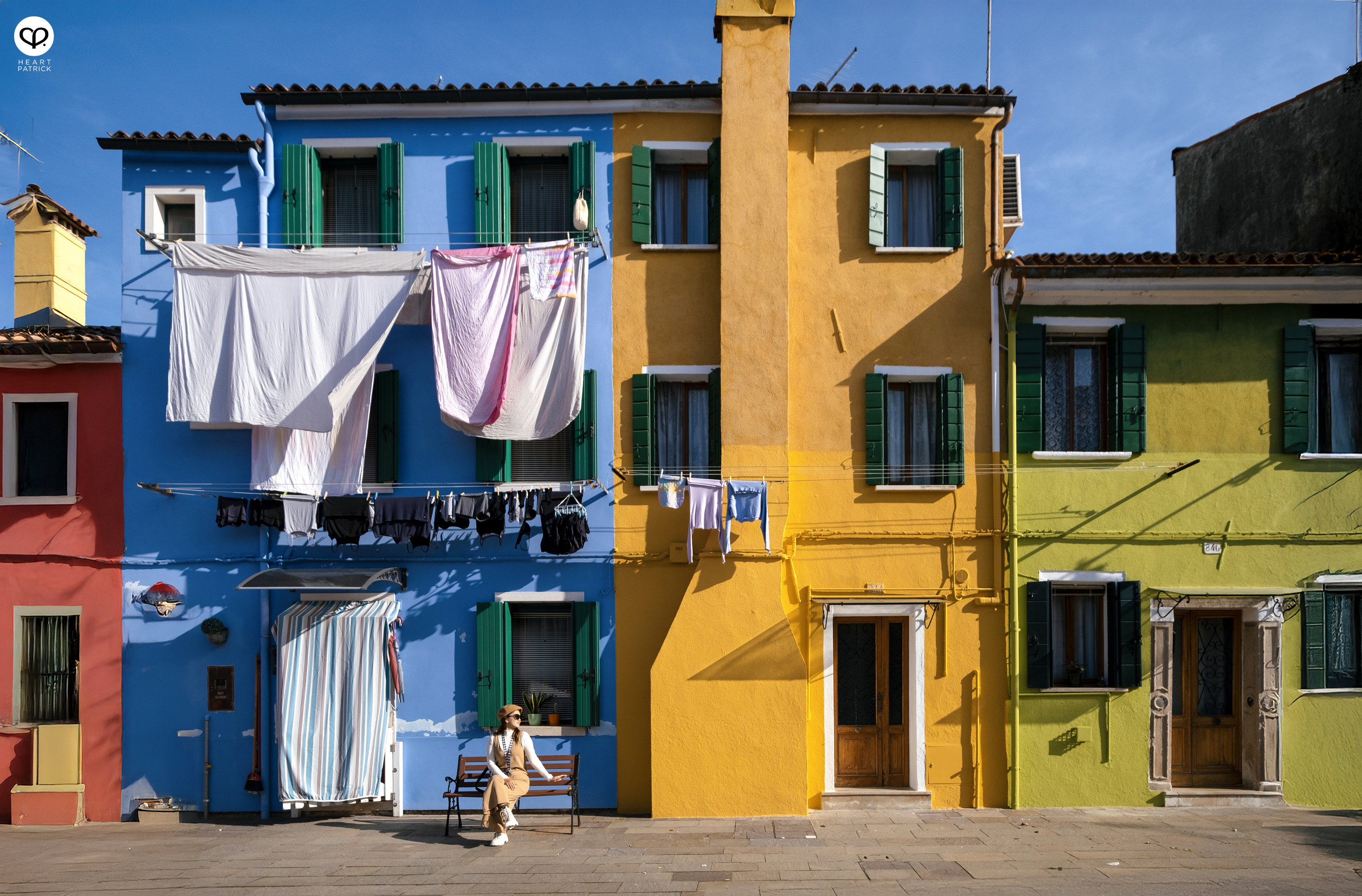 heartpatrick travel burano island venice italy colorful town