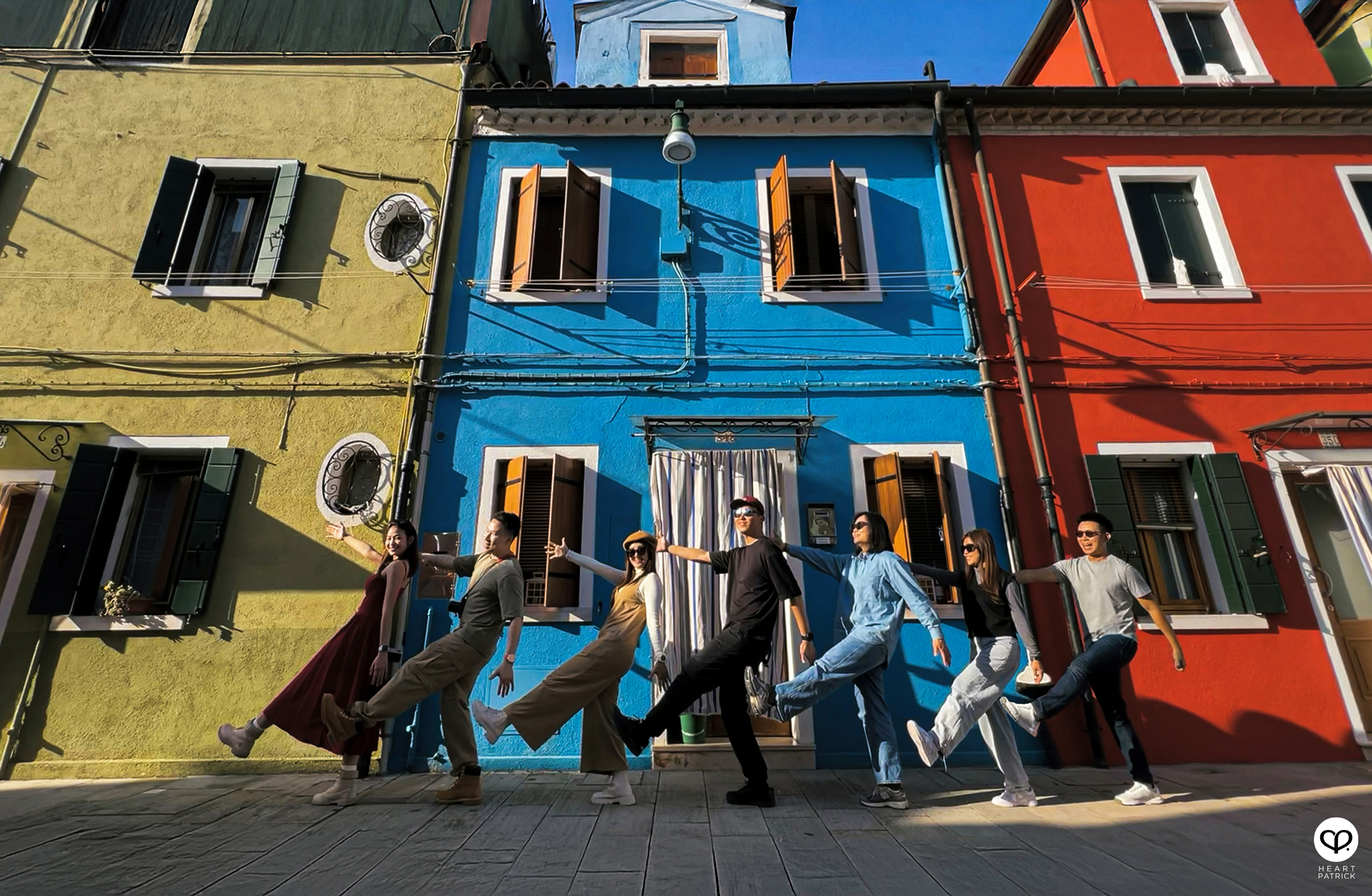 heartpatrick travel burano island venice italy colorful town