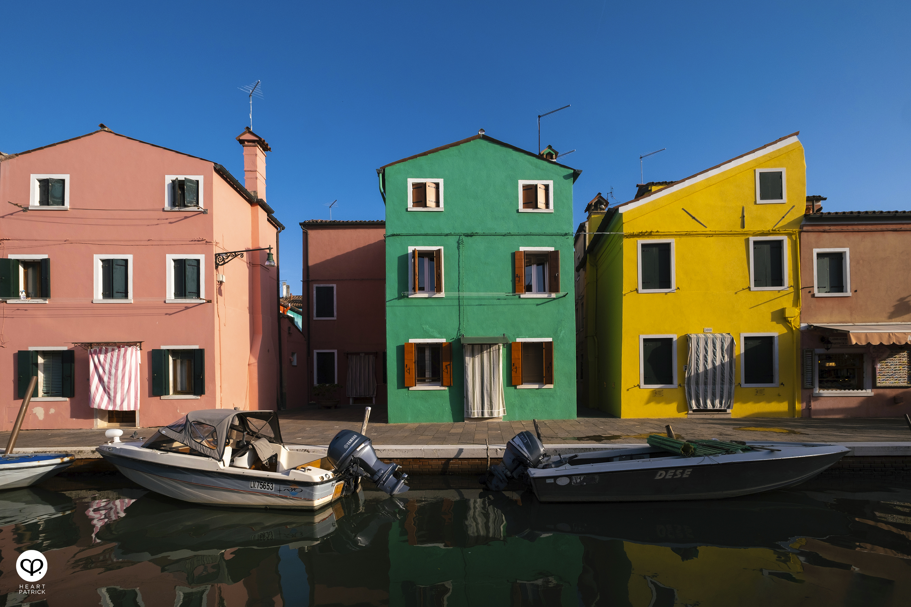 heartpatrick travel burano island venice italy colorful town