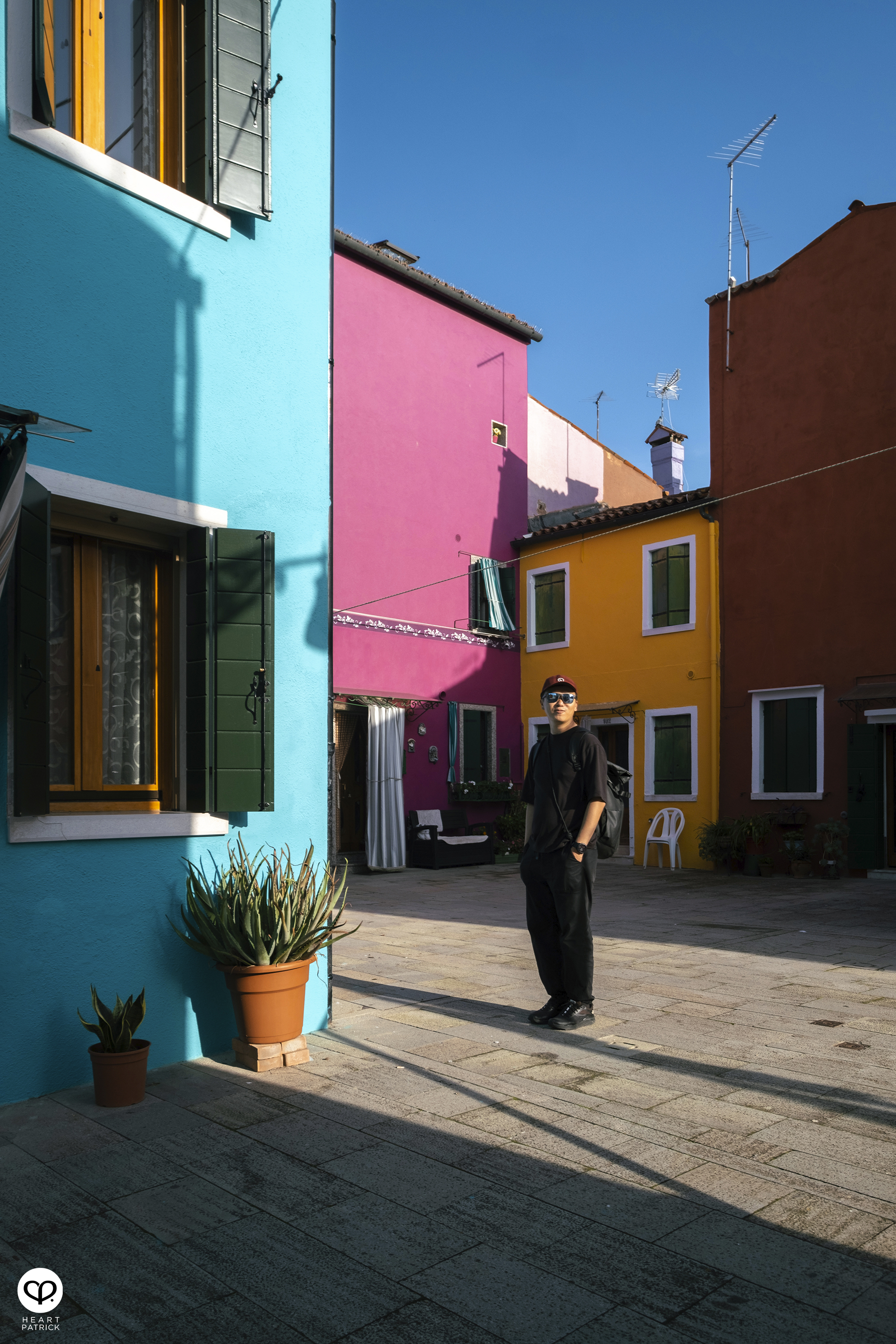 heartpatrick travel burano island venice italy colorful town