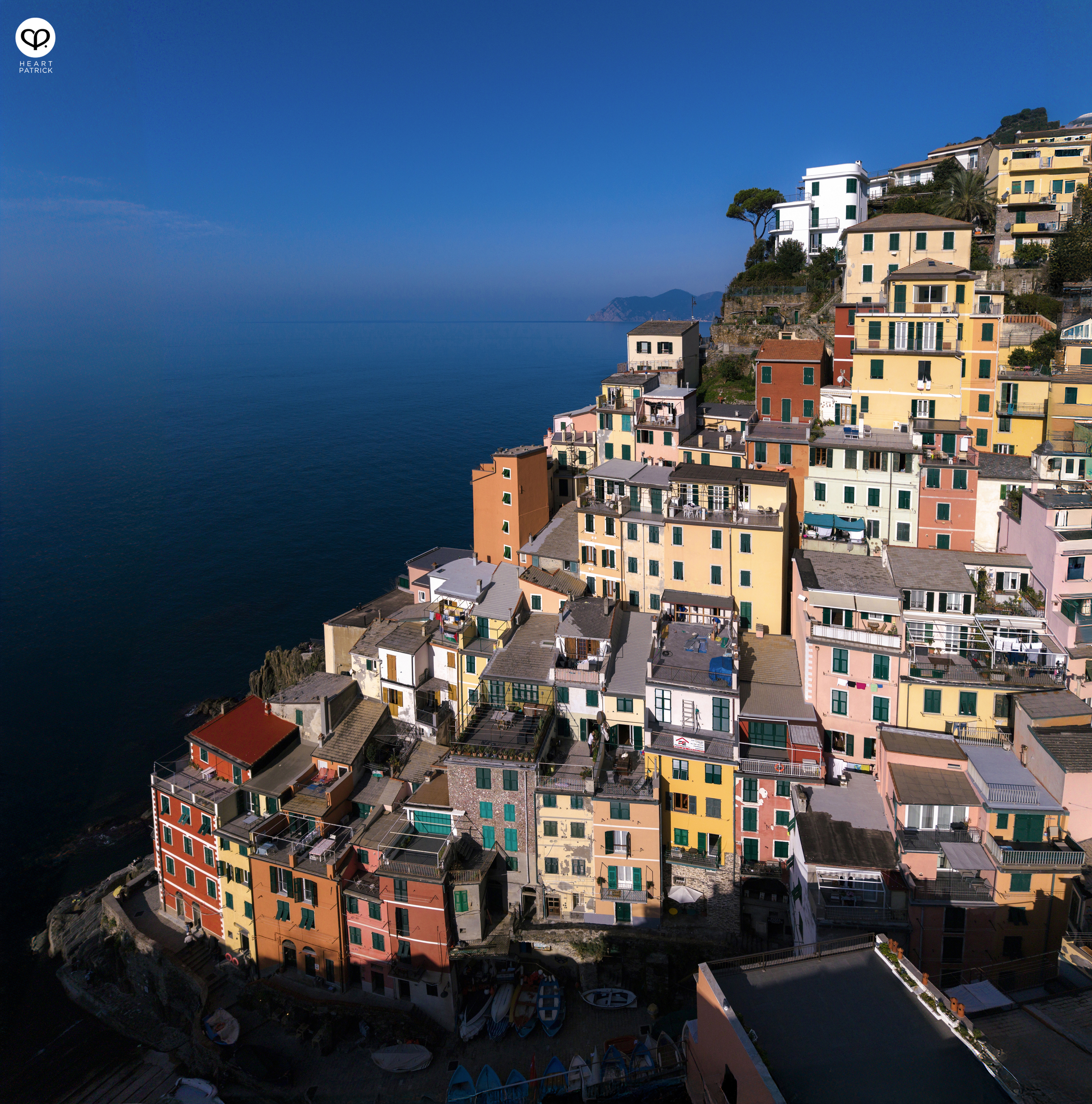heartpatrick travel aerial photography cinque terre italy