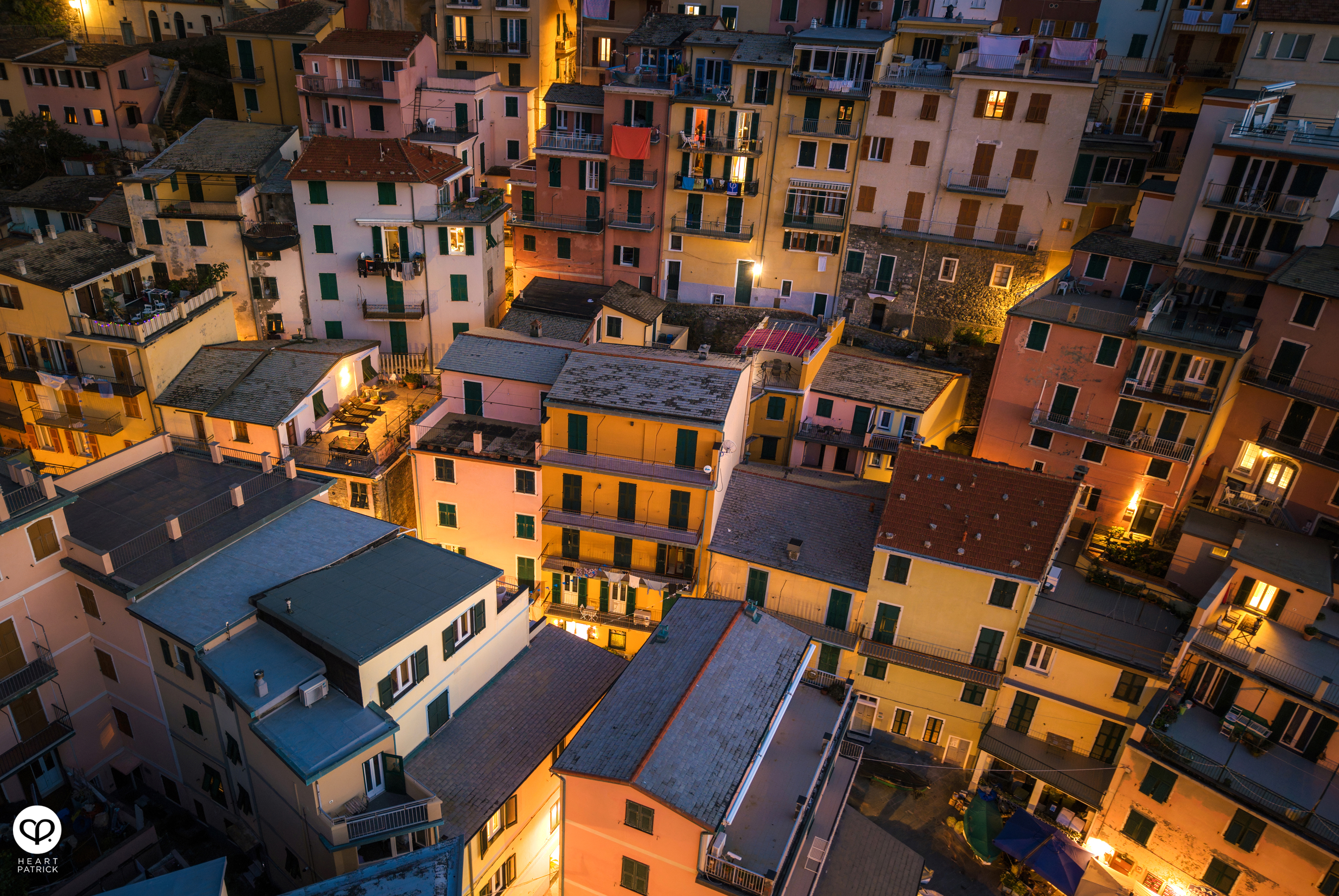 heartpatrick travel aerial photography cinque terre italy