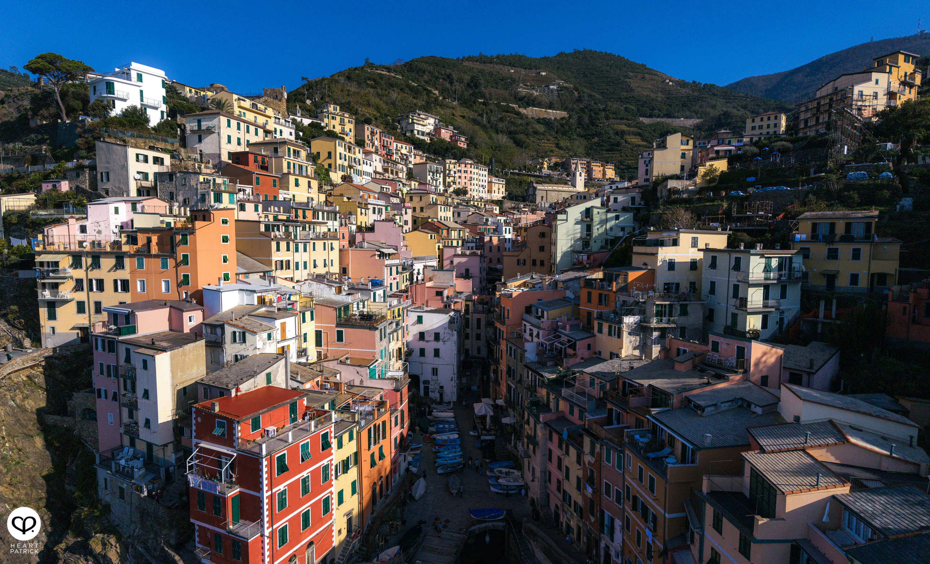 heartpatrick travel aerial photography cinque terre italy