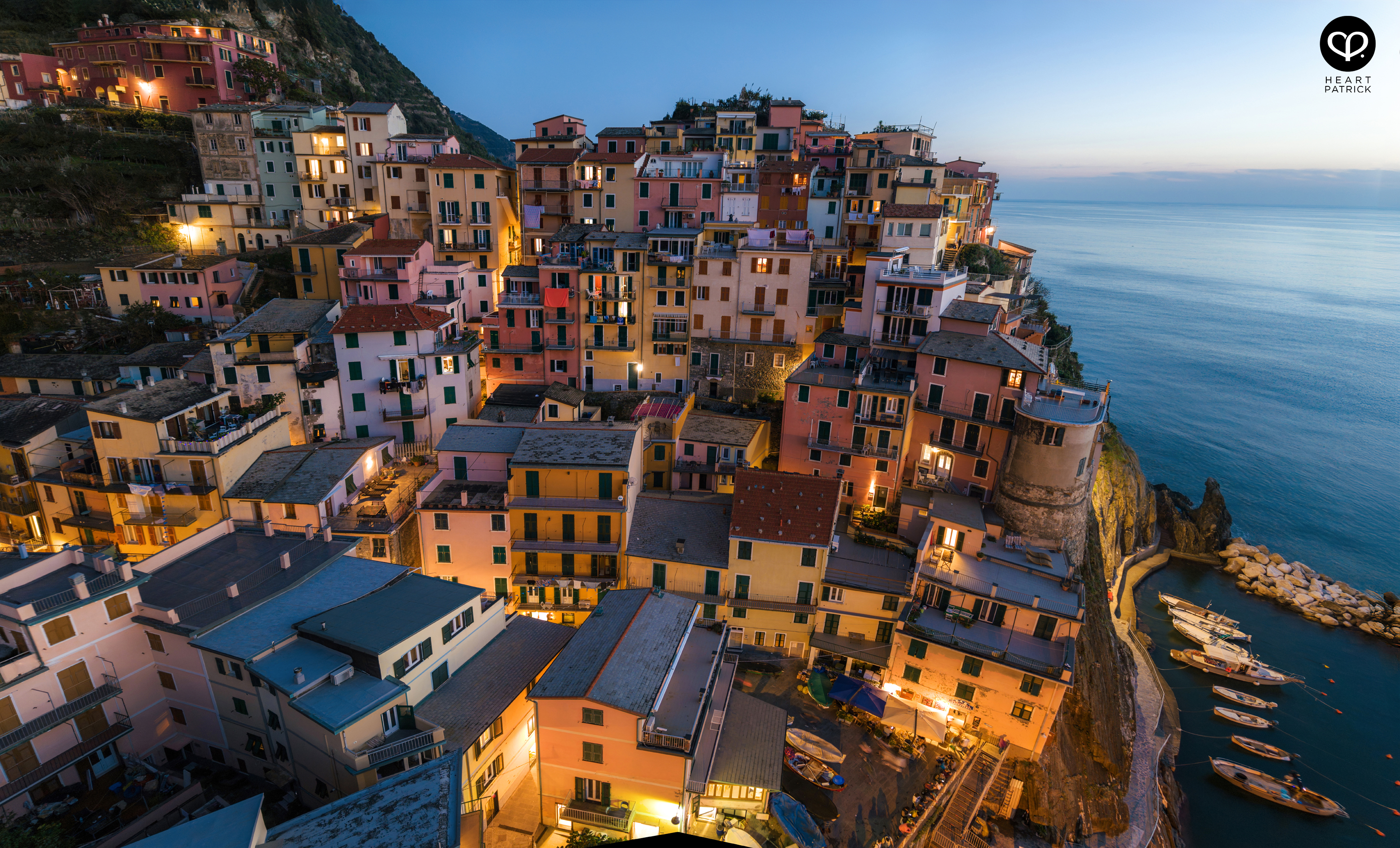 heartpatrick travel aerial photography cinque terre italy