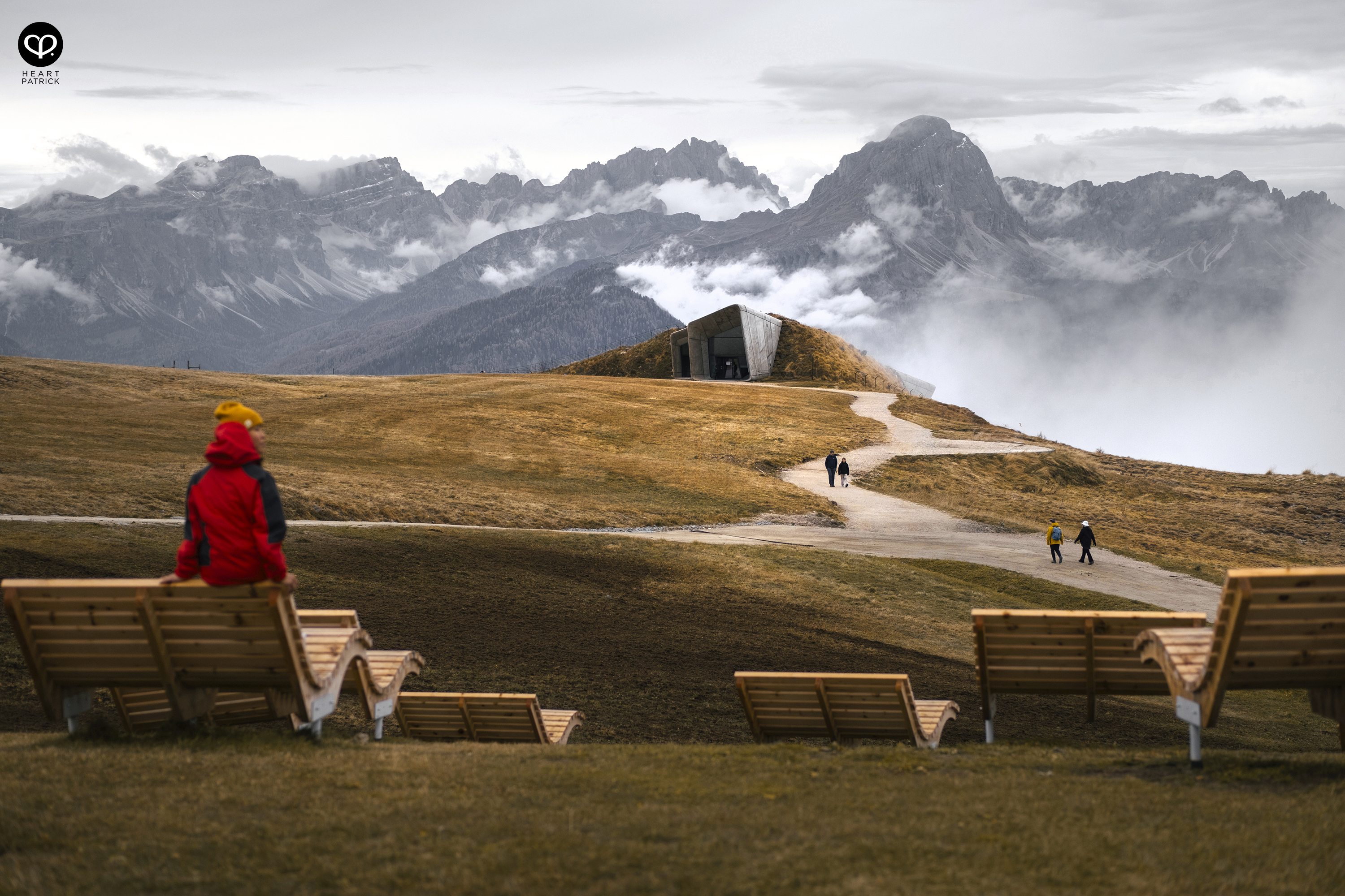 heartpatrick travel aerial photography messner mountain museum dolomites italy