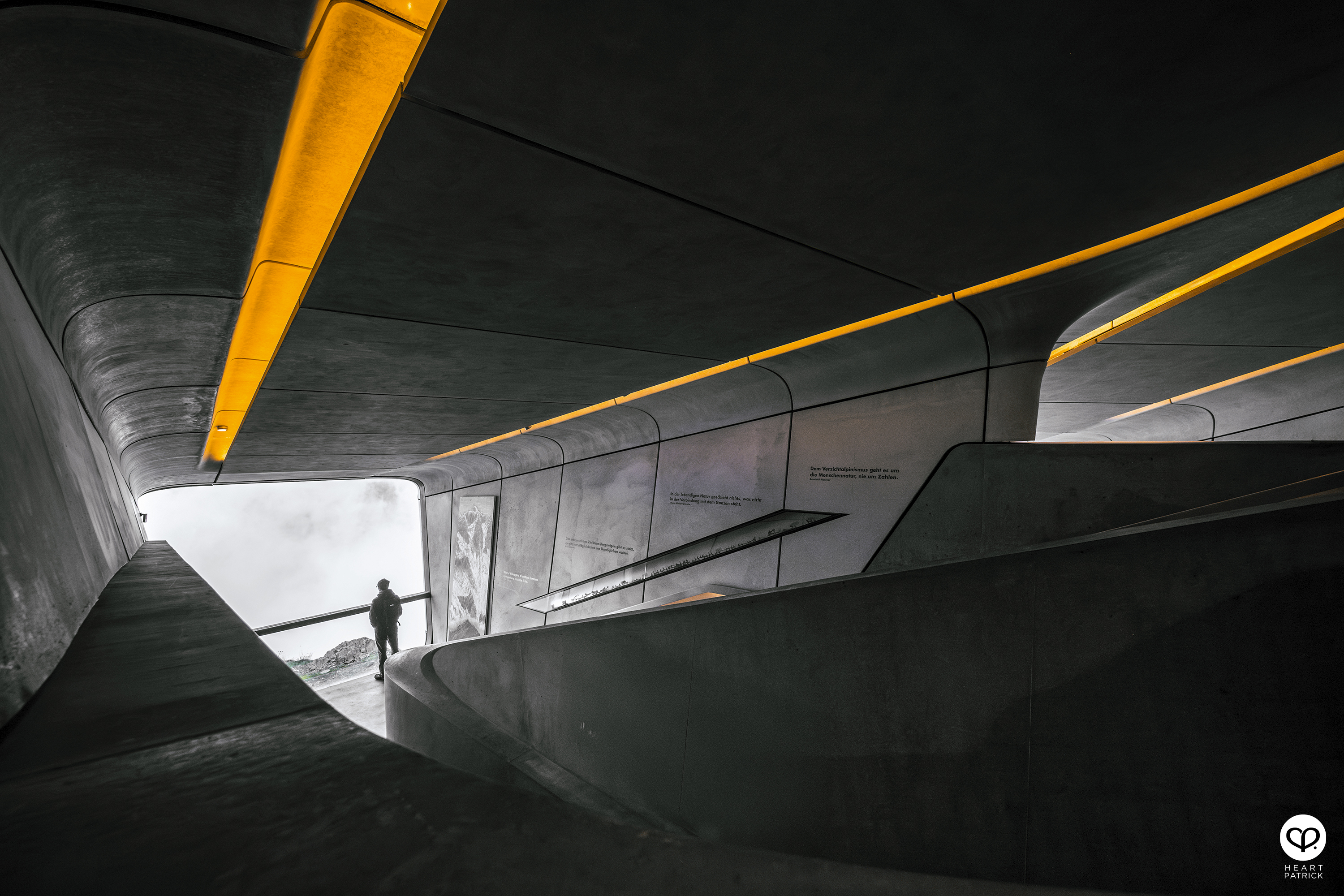 heartpatrick travel aerial photography messner mountain museum dolomites italy