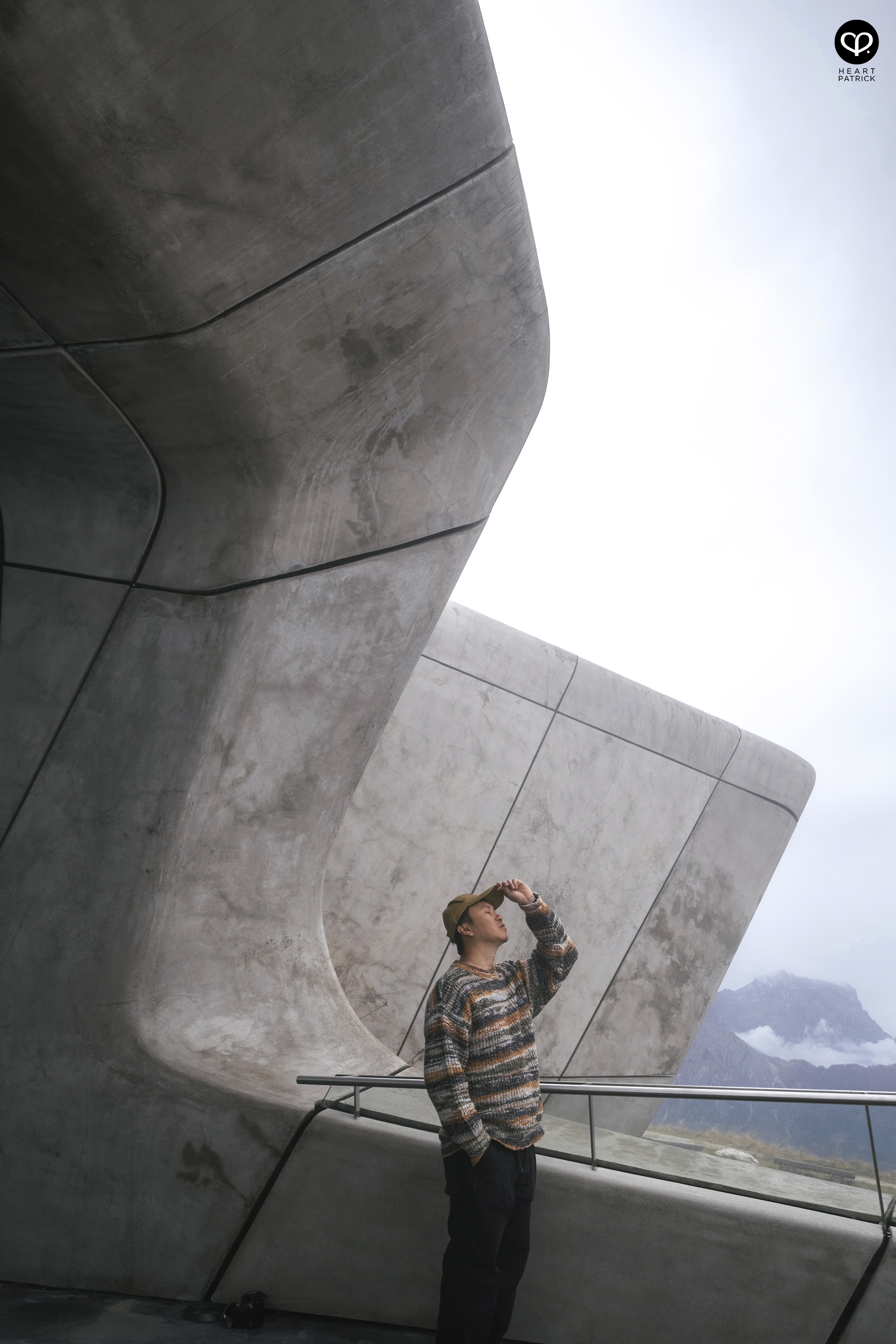 heartpatrick travel aerial photography messner mountain museum dolomites italy