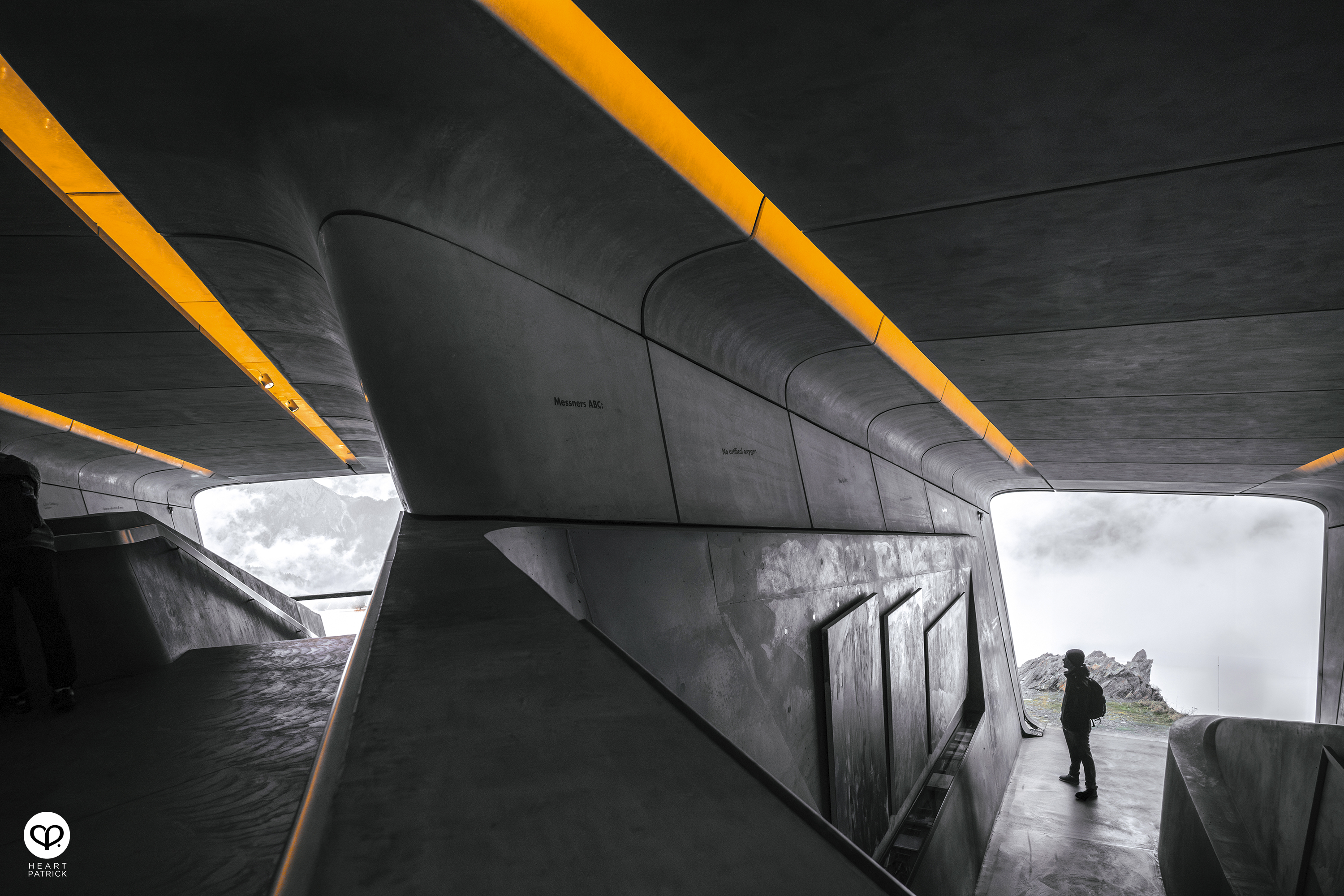 heartpatrick travel aerial photography messner mountain museum dolomites italy