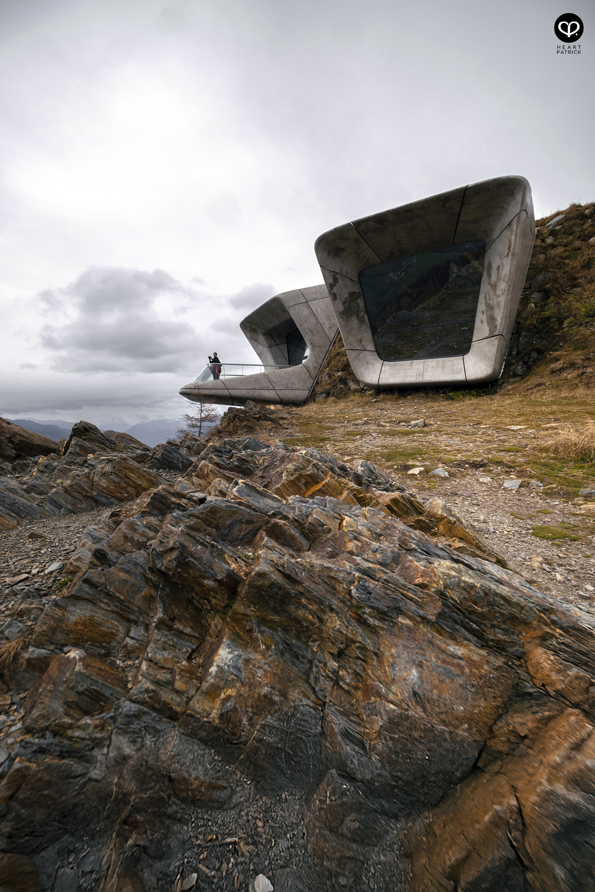 heartpatrick travel aerial photography messner mountain museum dolomites italy