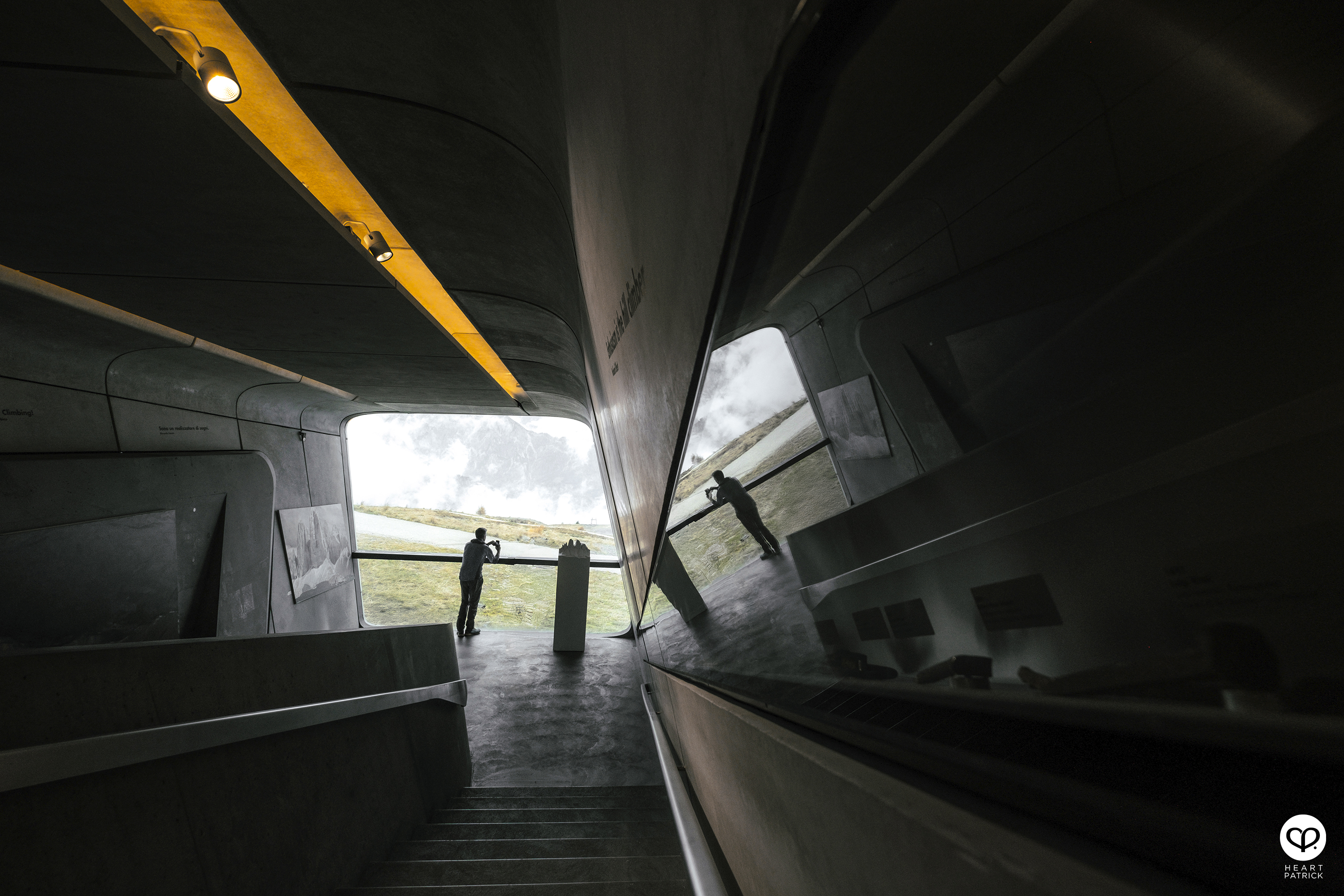 heartpatrick travel aerial photography messner mountain museum dolomites italy