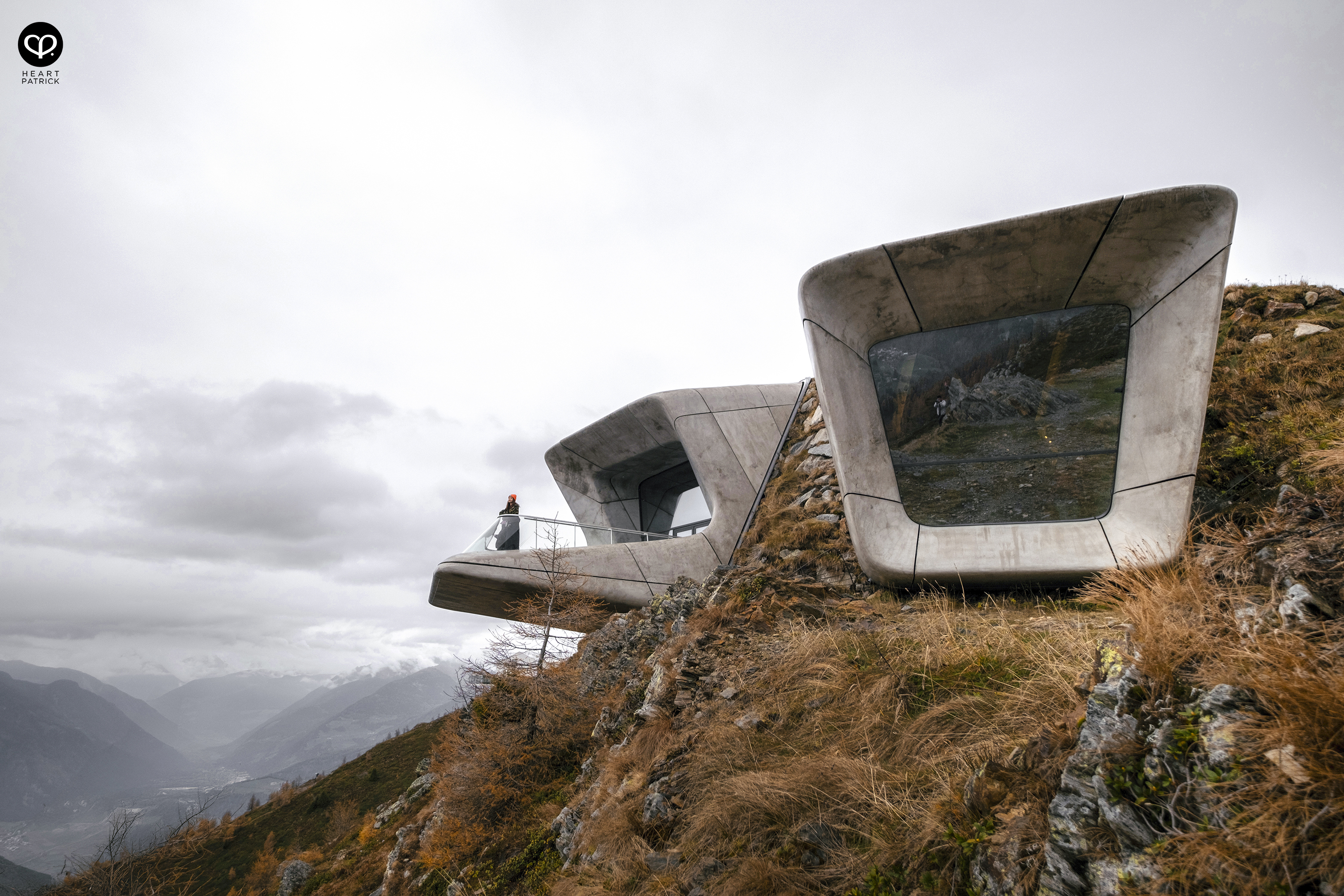 heartpatrick travel aerial photography messner mountain museum dolomites italy