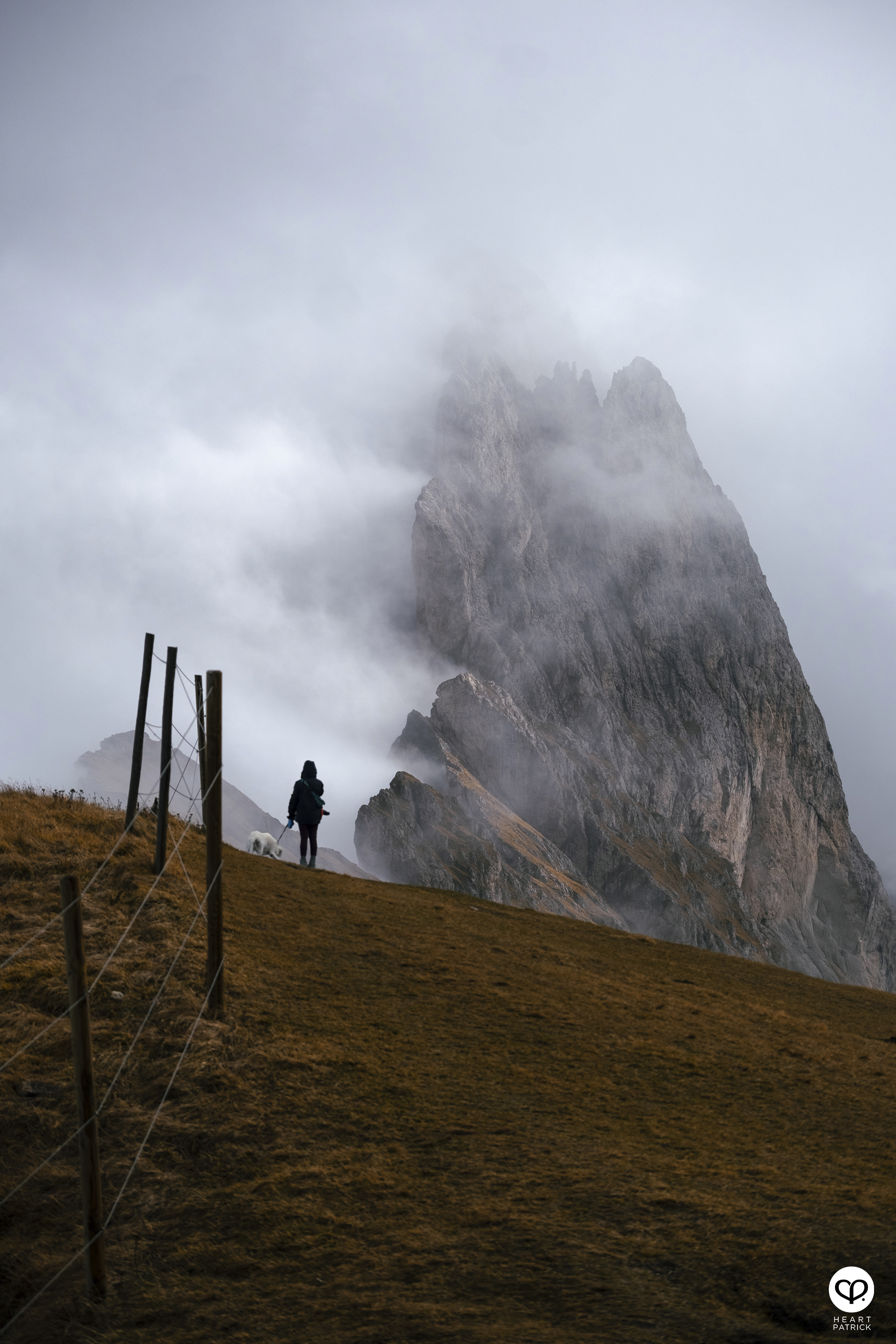 heartpatrick travel aerial photography seceda ridgeline dolomites italy