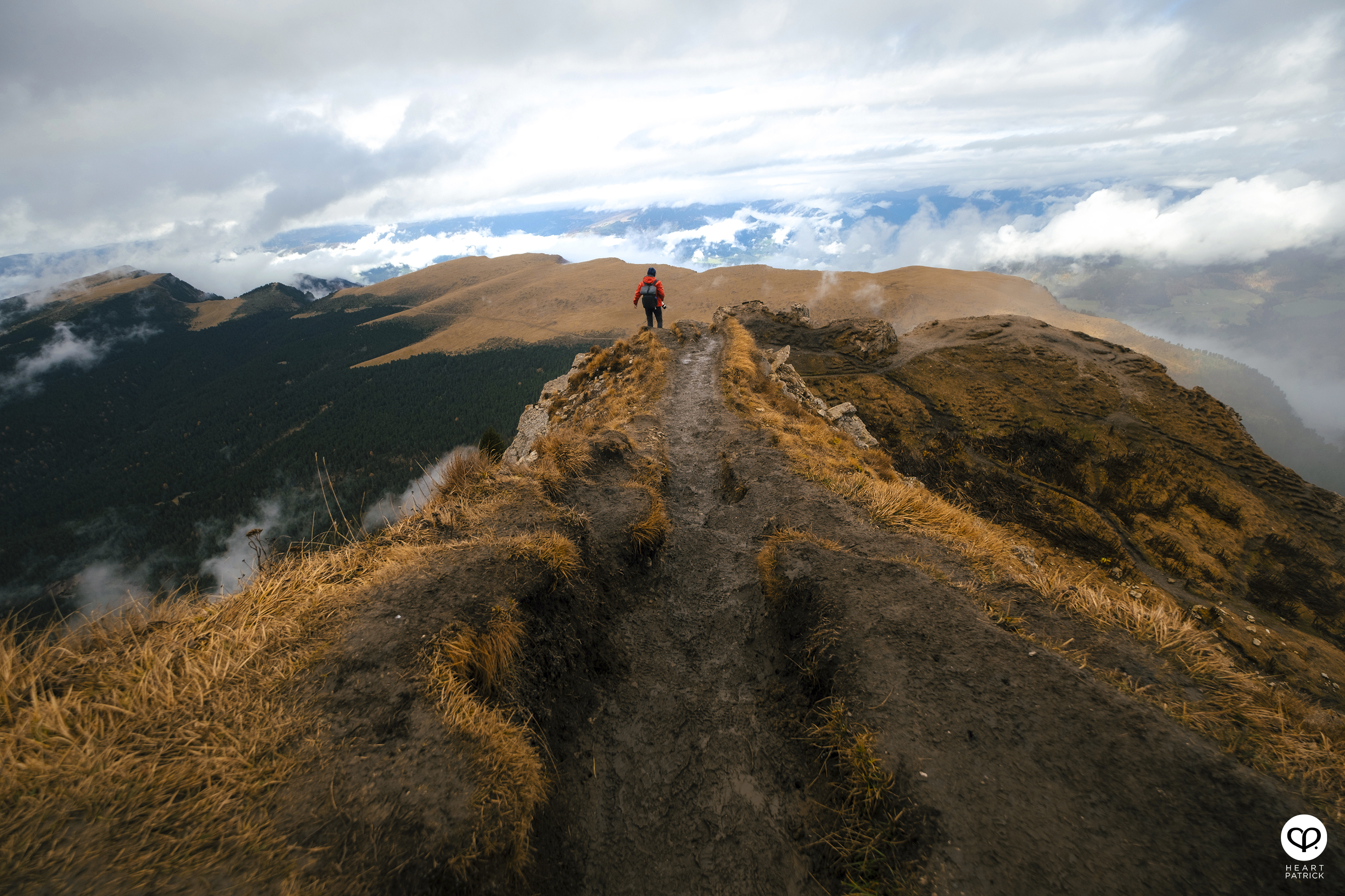 heartpatrick travel aerial photography seceda ridgeline dolomites italy