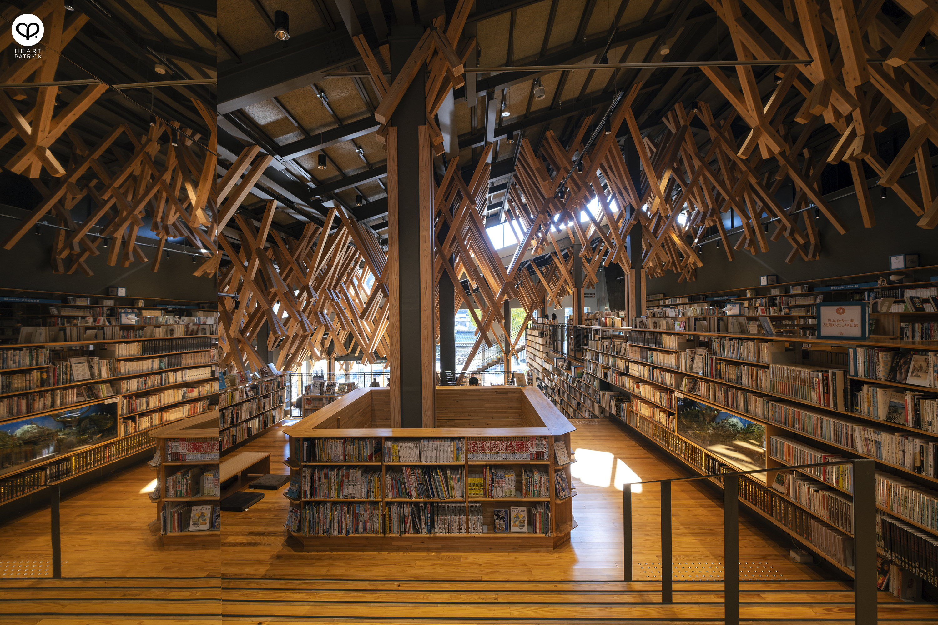 heartpatrick architecture interior travel photography yusuhara community library kengo kuma