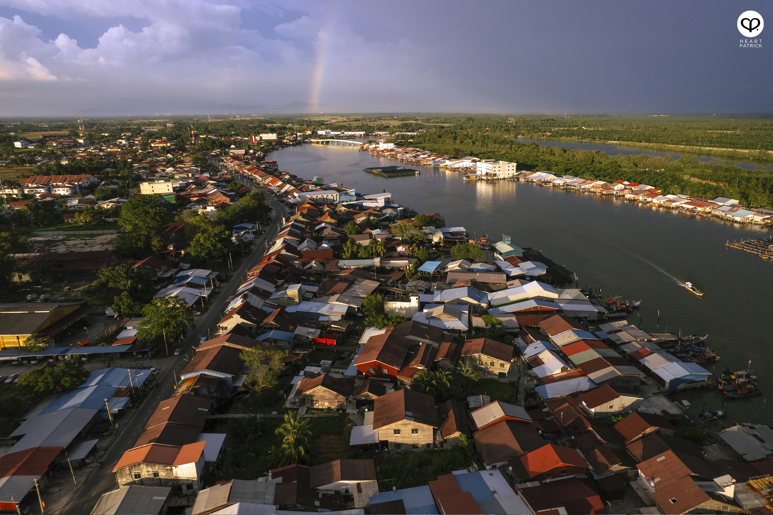 heartpatrick kuala kurau perak malaysia heritage fishing village aerial photography
