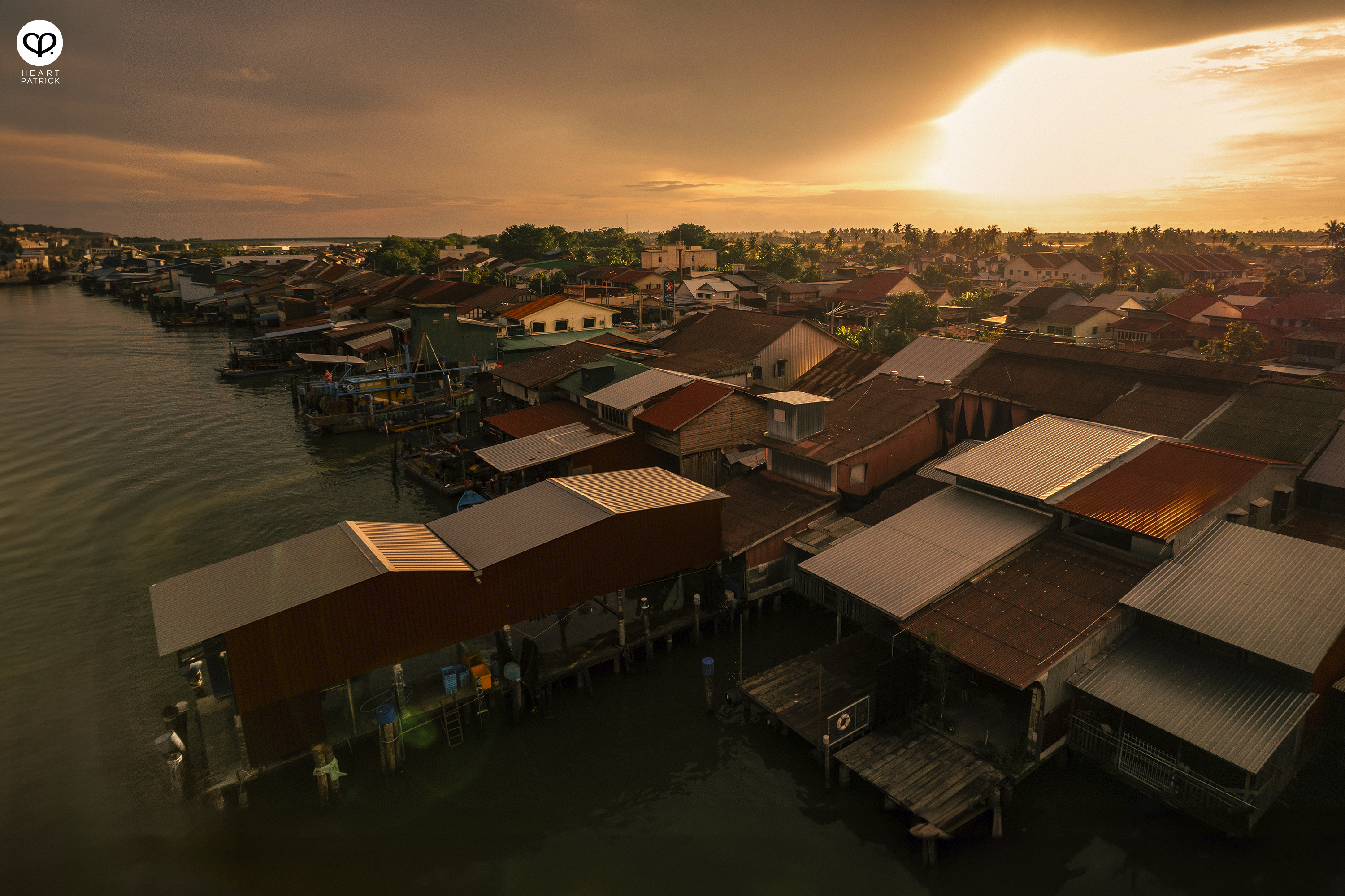 heartpatrick kuala kurau perak malaysia heritage fishing village aerial photography