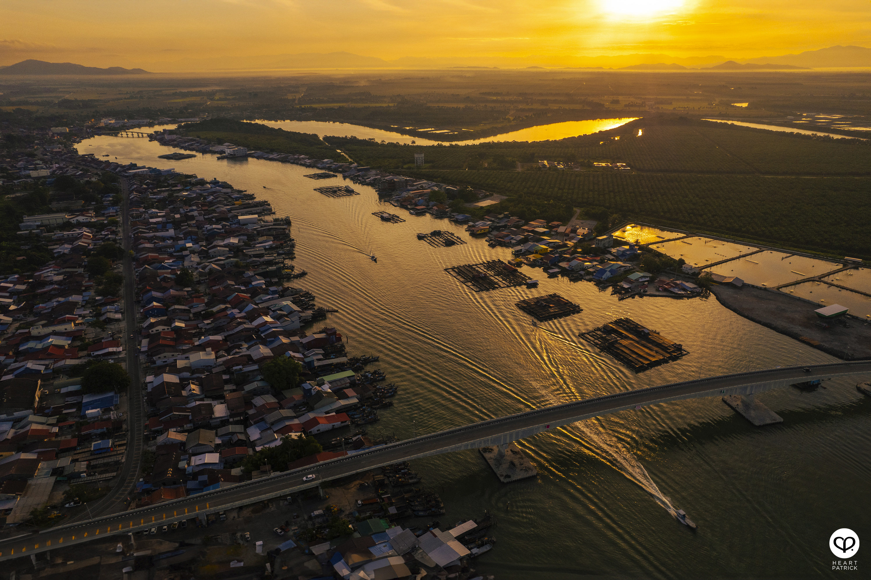 heartpatrick kuala kurau perak malaysia heritage fishing village aerial photography