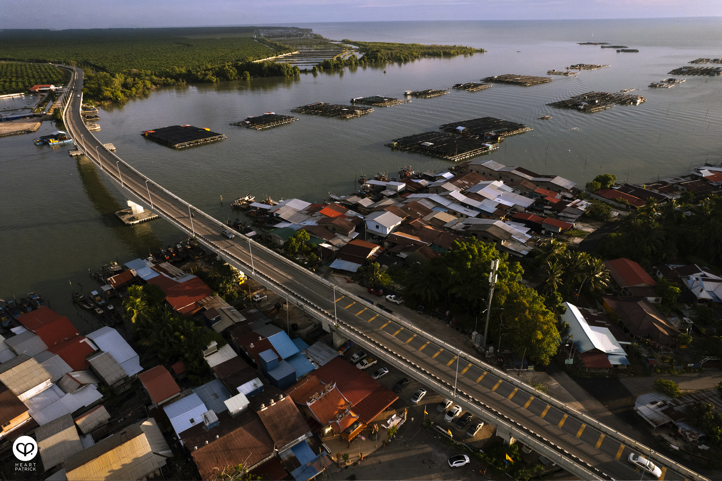 heartpatrick kuala kurau perak malaysia heritage fishing village aerial photography