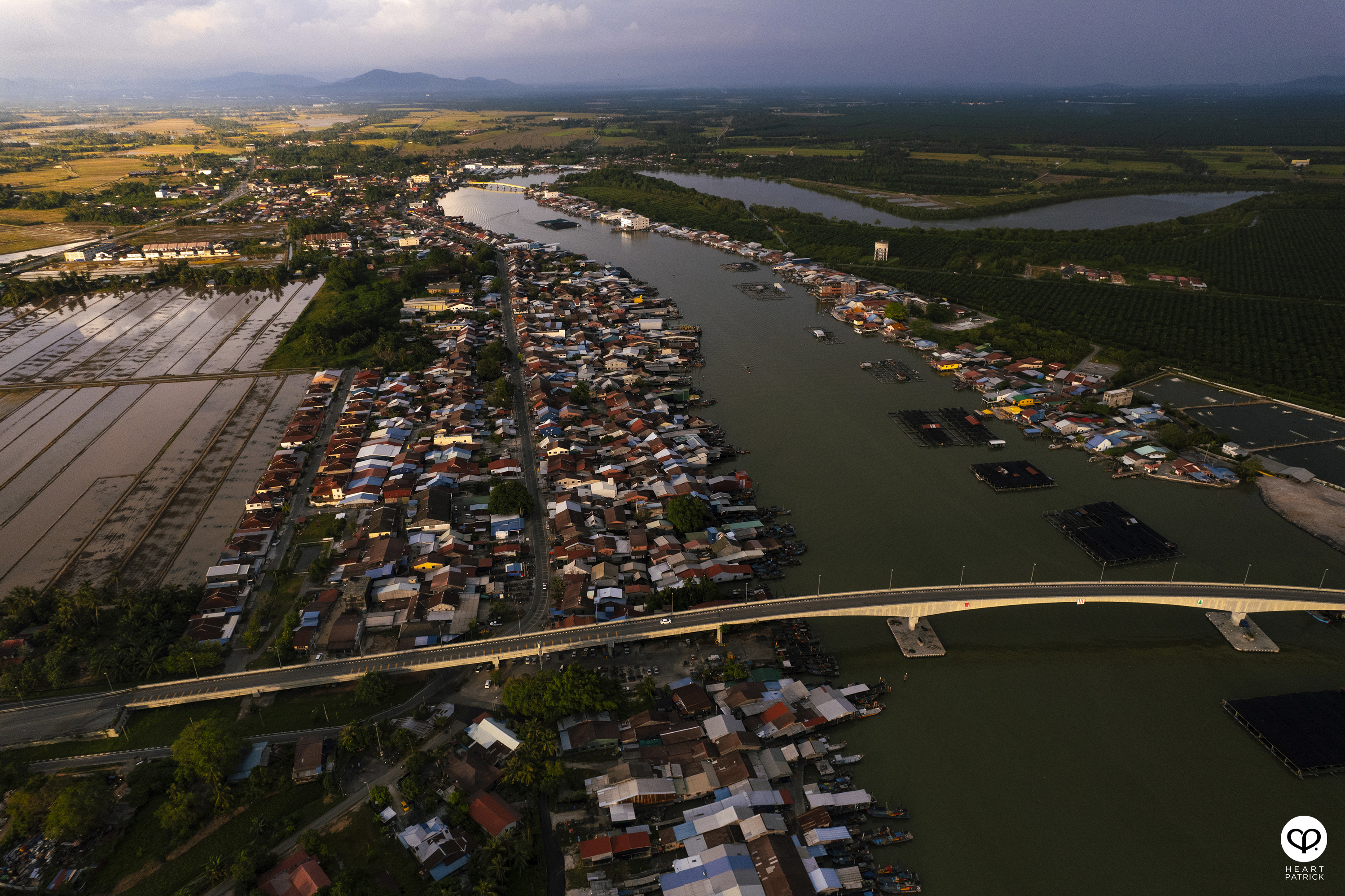 heartpatrick kuala kurau perak malaysia heritage fishing village aerial photography