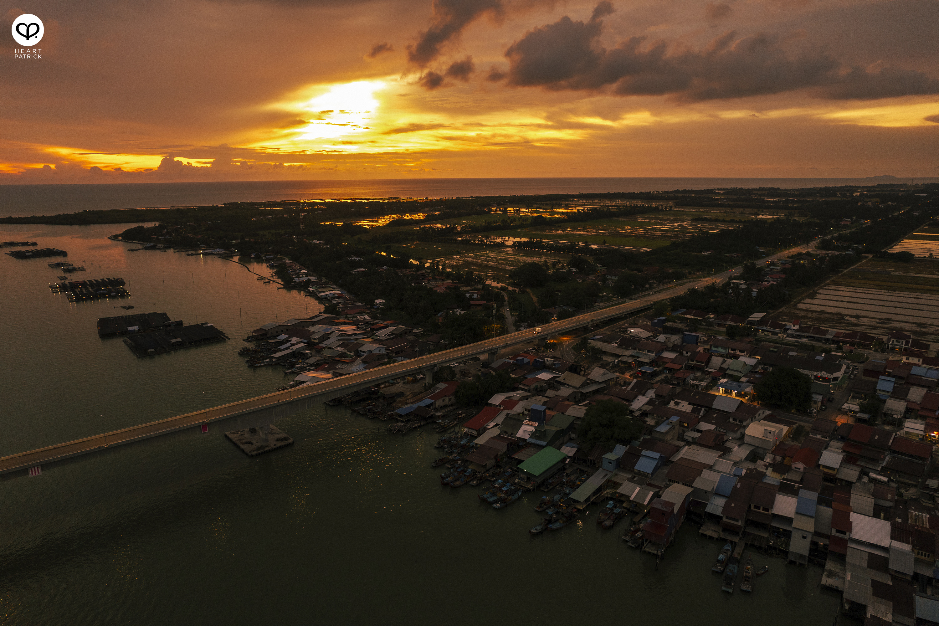 heartpatrick kuala kurau perak malaysia heritage fishing village aerial photography