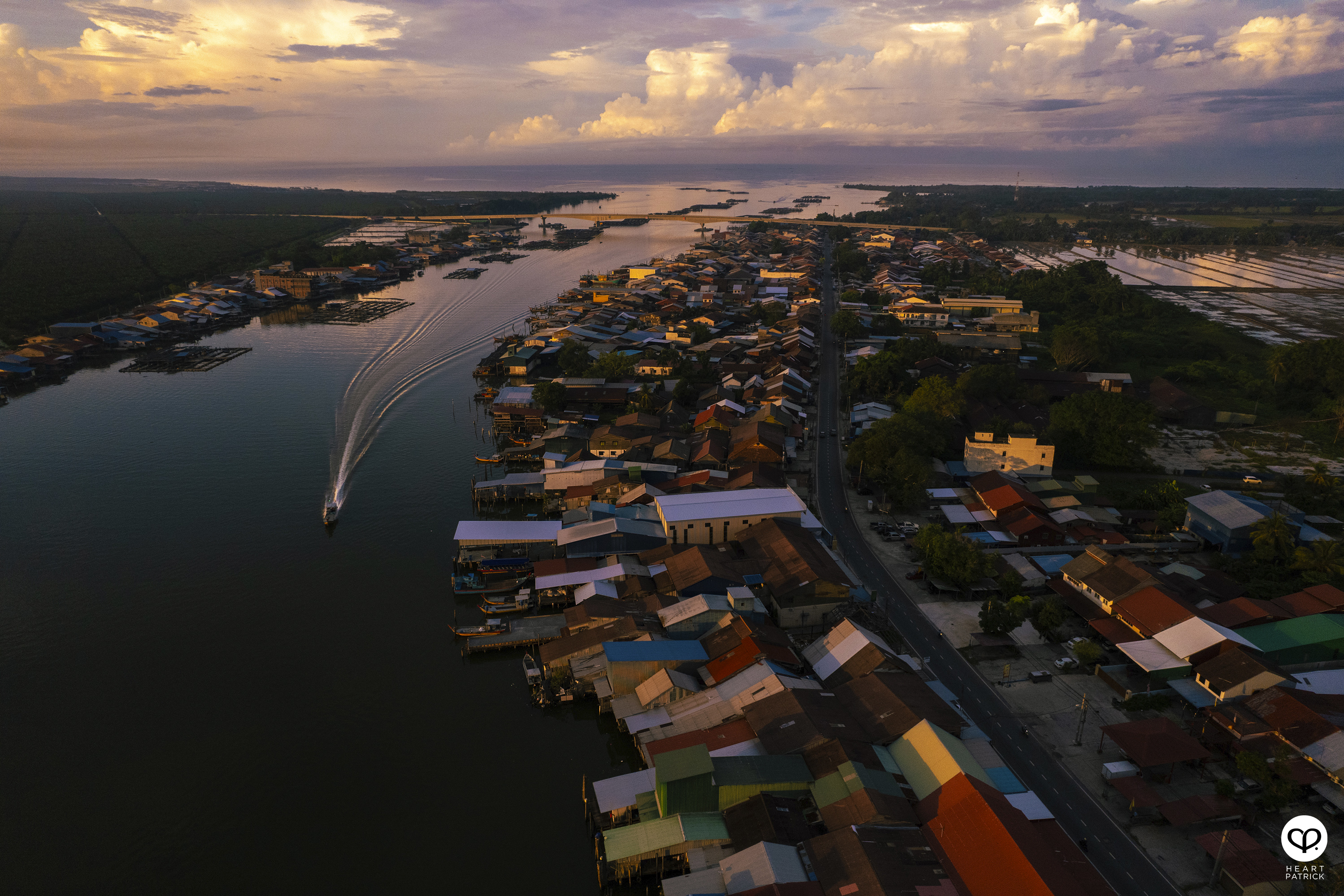 heartpatrick kuala kurau perak malaysia heritage fishing village aerial photography