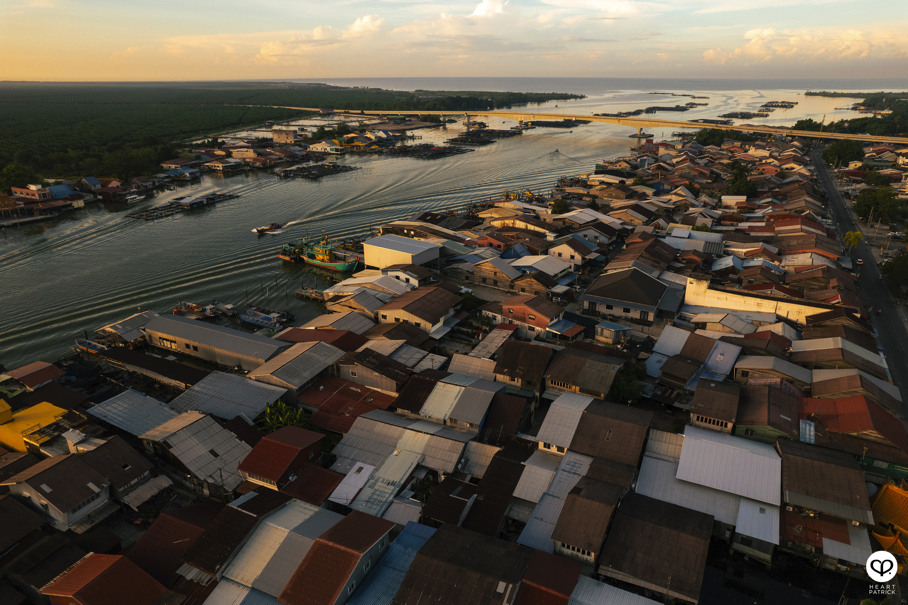 heartpatrick kuala kurau perak malaysia heritage fishing village aerial photography