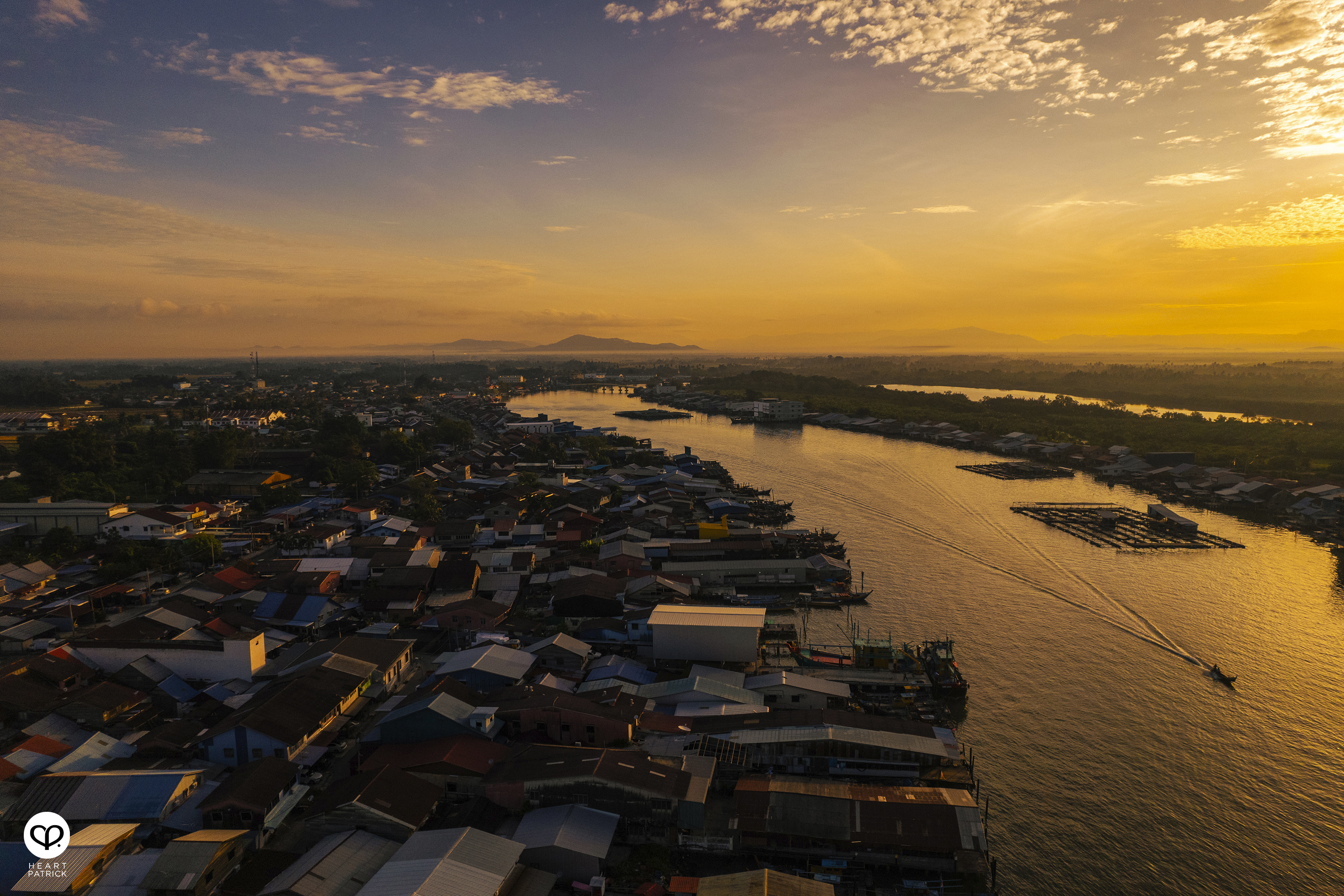 heartpatrick kuala kurau perak malaysia heritage fishing village aerial photography