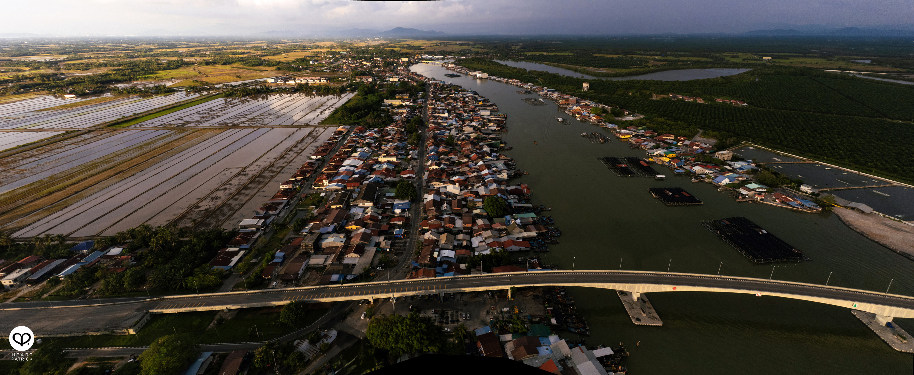 heartpatrick kuala kurau perak malaysia heritage fishing village aerial photography