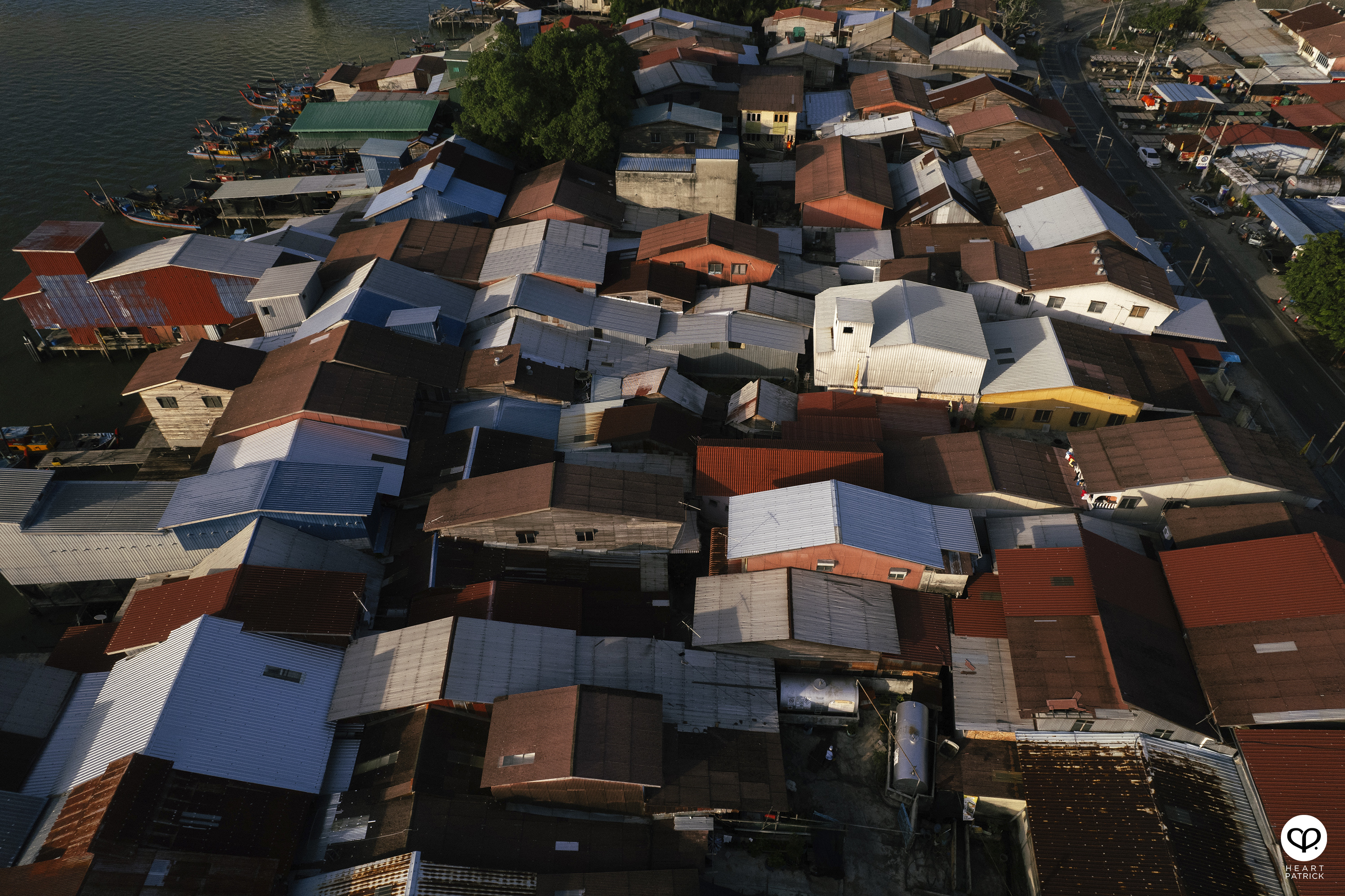 heartpatrick kuala kurau perak malaysia heritage fishing village aerial photography