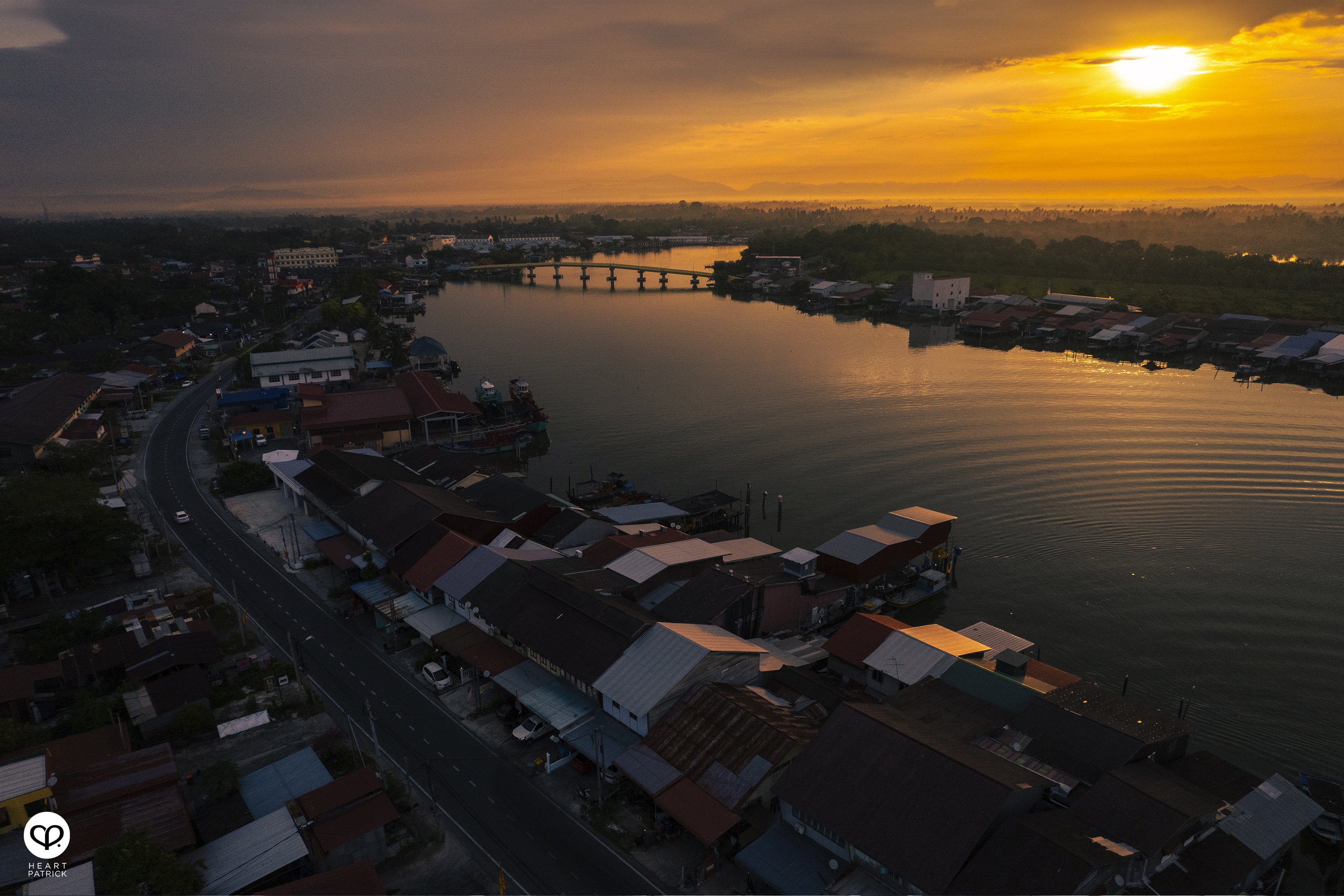 heartpatrick kuala kurau perak malaysia heritage fishing village aerial photography