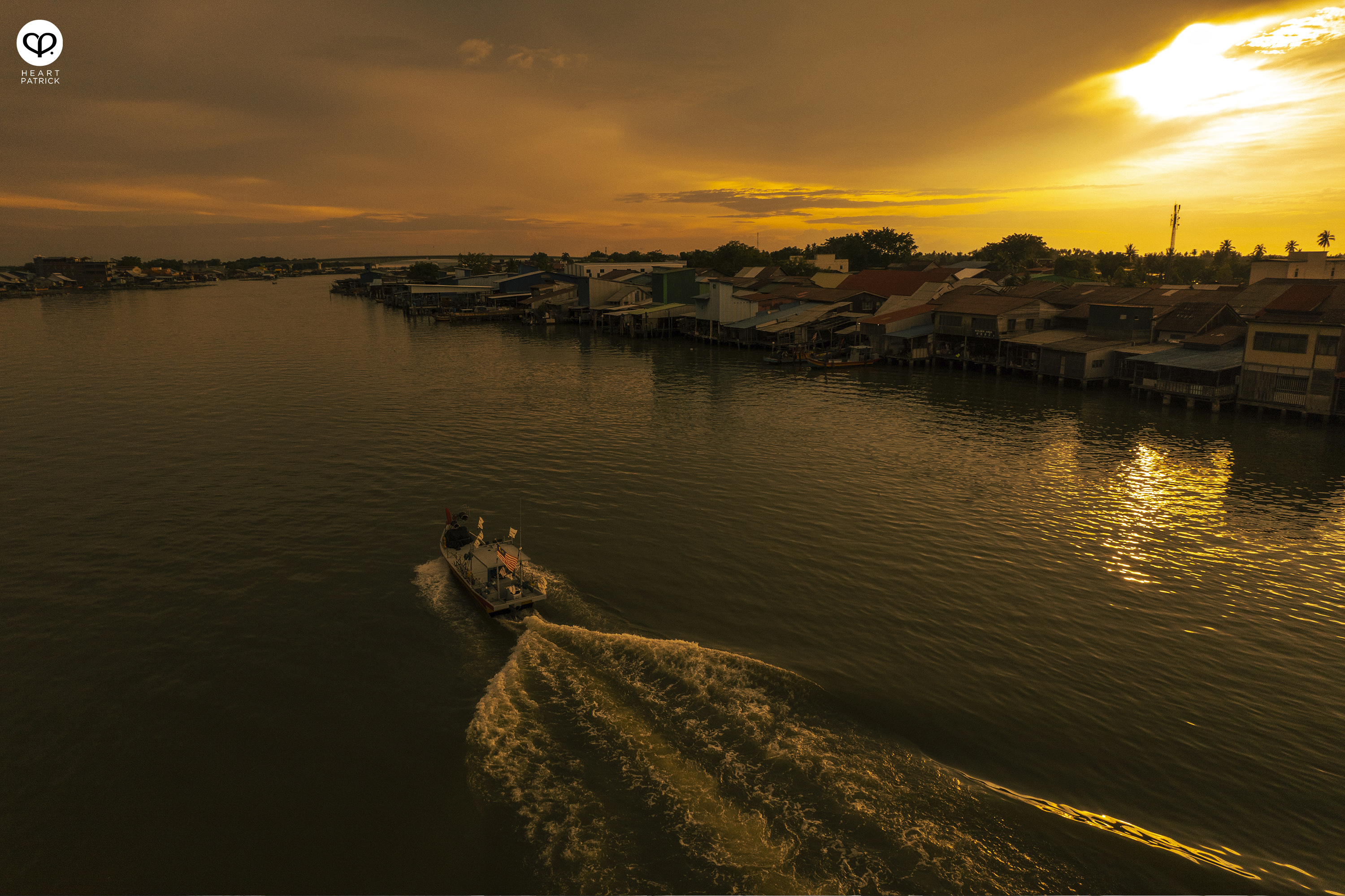 heartpatrick kuala kurau perak malaysia heritage fishing village aerial photography