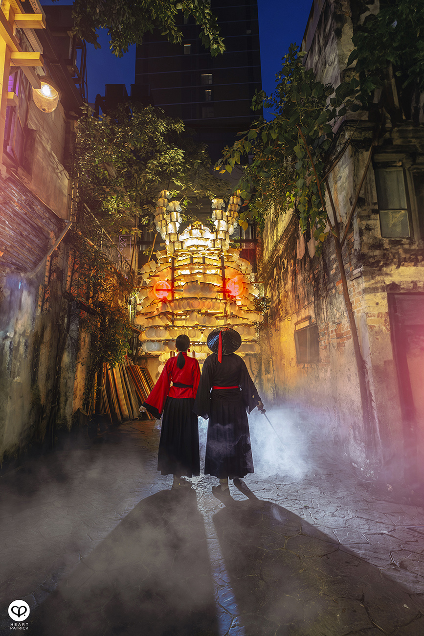 heartpatrick malaysia heritage kwai chai hong midautumn 2023 moonlit dragon installation