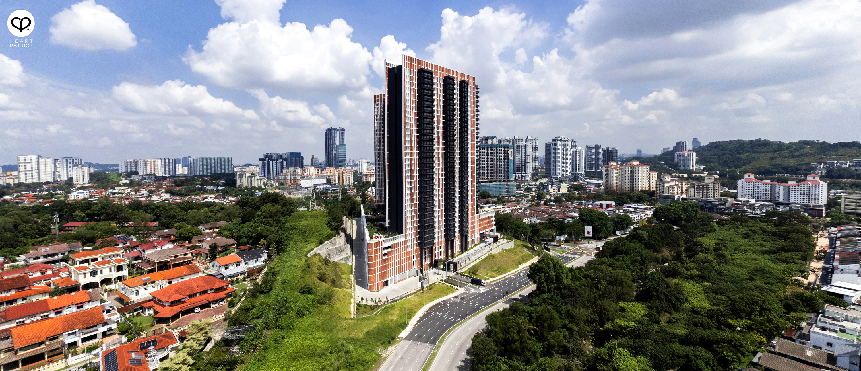 heartpatrick architecture aerial photography the legacy condo taman oug gdp architects