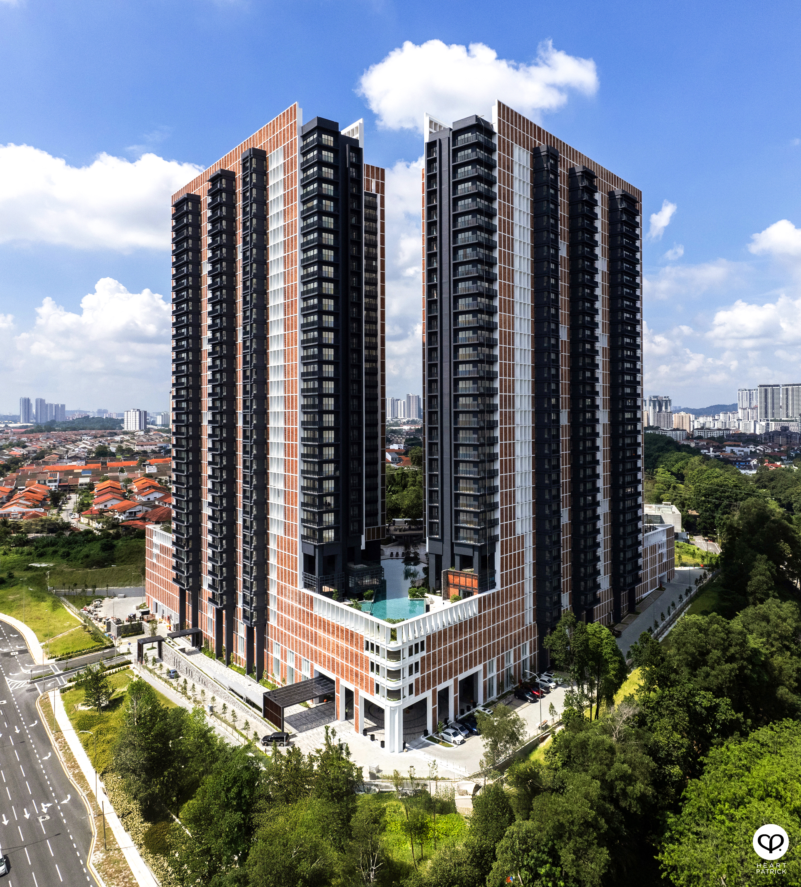heartpatrick architecture aerial photography the legacy condo taman oug gdp architects
