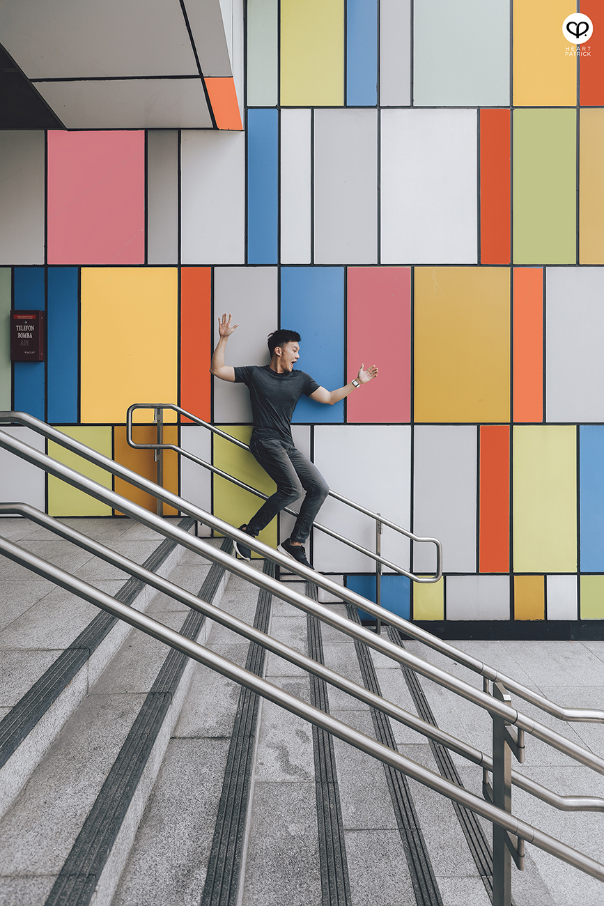 heartpatrick urban exploring street photography maluri mrt station cheras colorful fa�ade