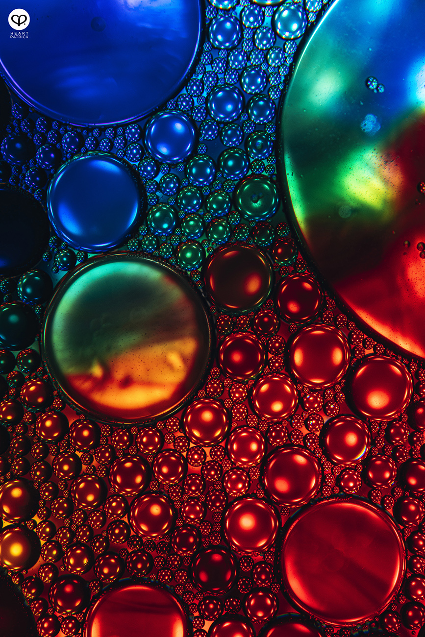 heartpatrick photographer malaysia product miniature macro photography colorful planets oil water mix